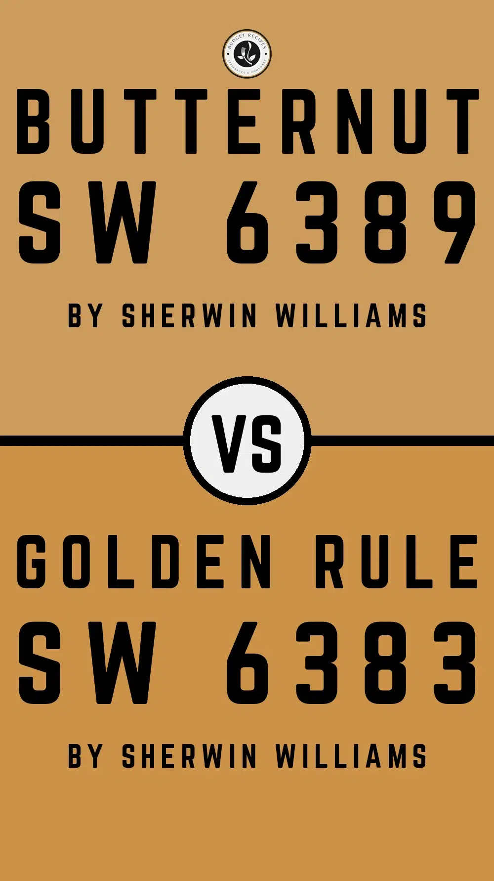 Butternut SW 6389 vs Golden Rule SW 6383