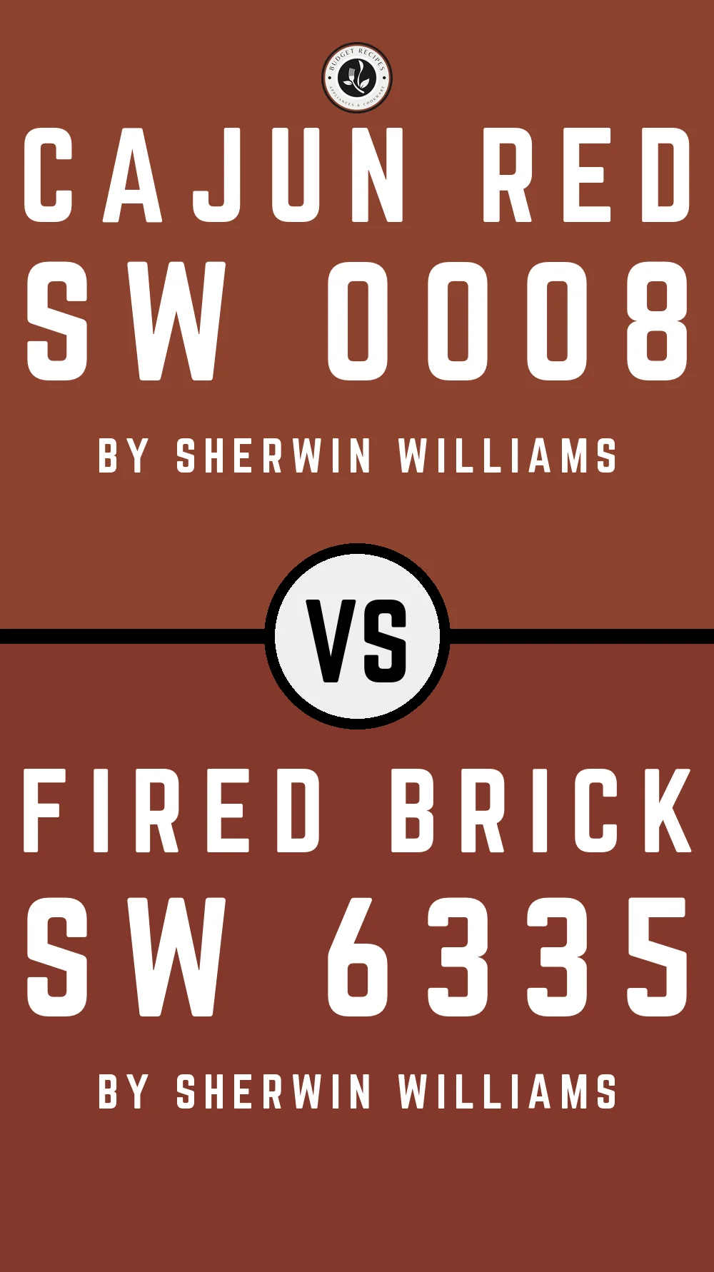 Cajun Red SW 0008 vs Fired Brick SW 6335