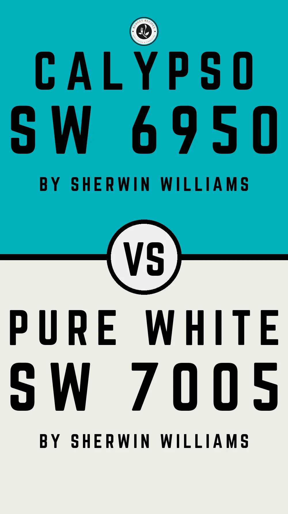 Calypso SW 6950 vs Pure White SW 7005