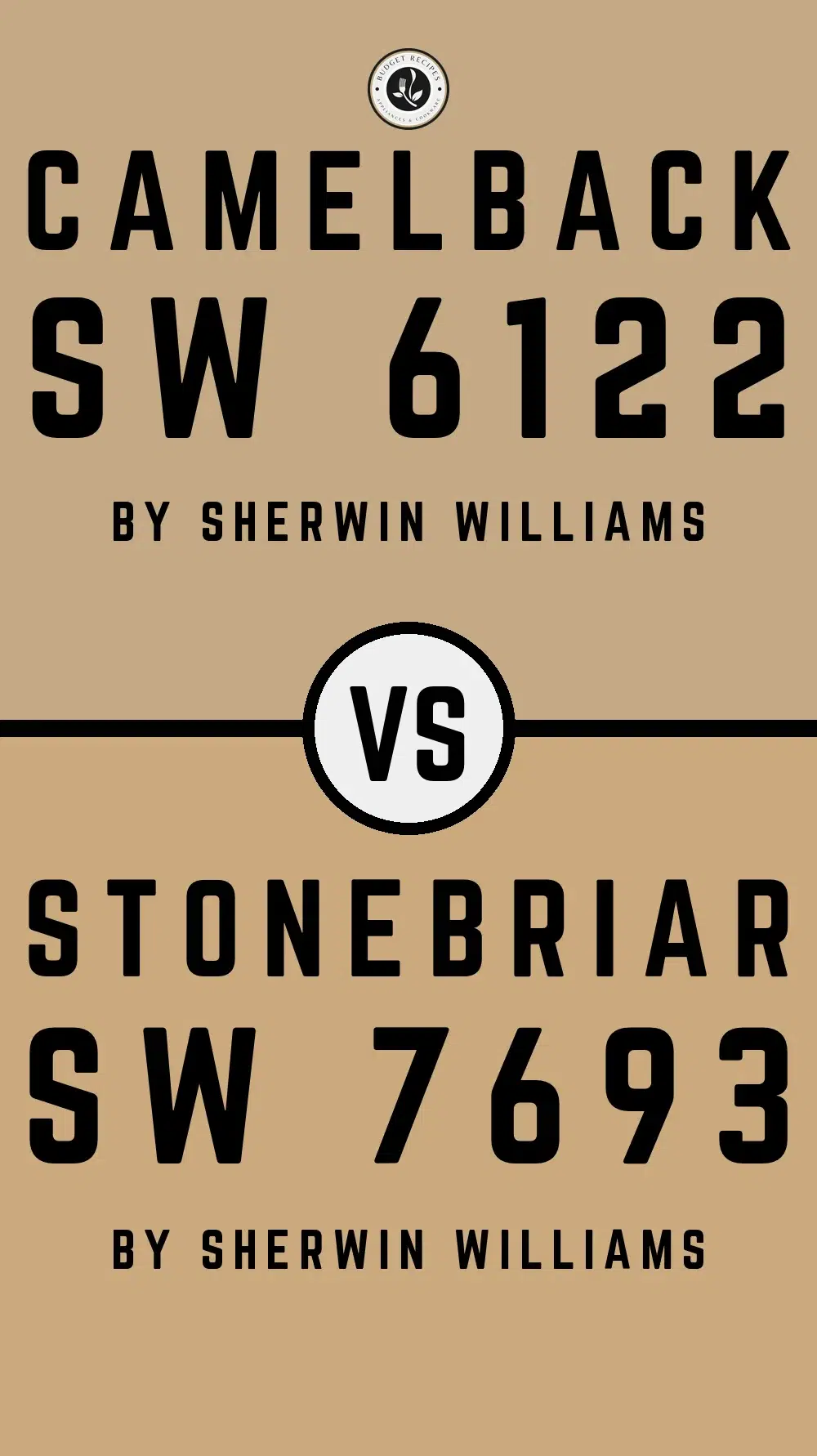 Camelback SW 6122 vs Stonebriar SW 7693