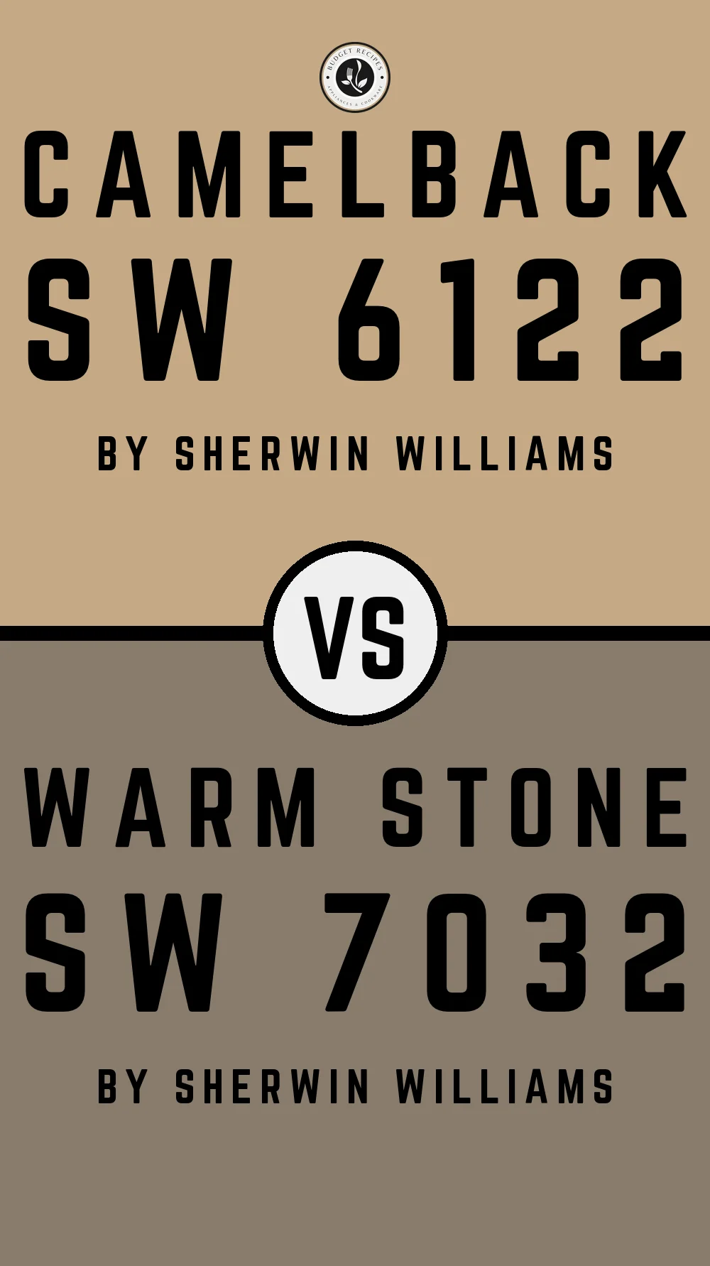 Camelback SW 6122 vs Warm Stone SW 7032