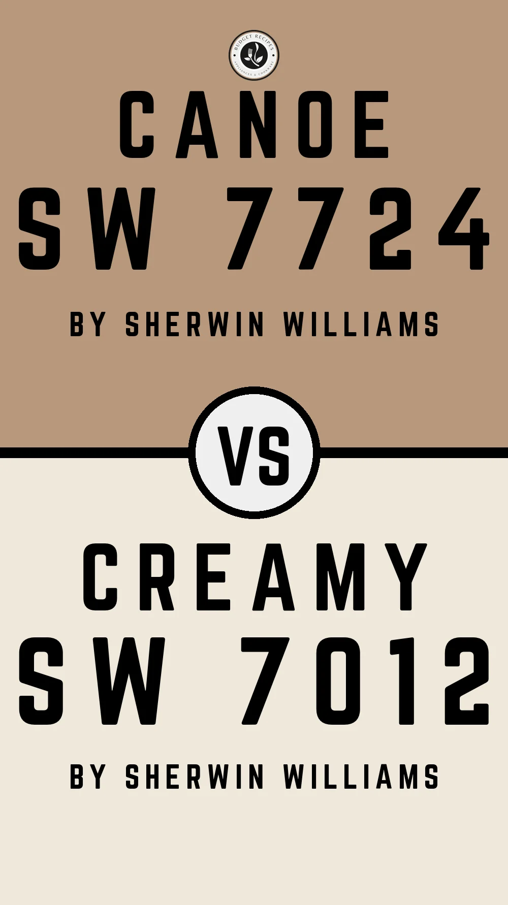 Canoe SW 7724 vs Creamy SW 7012