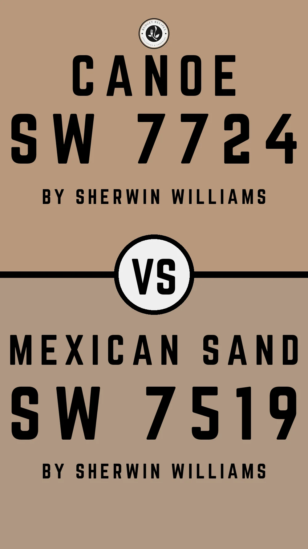 Canoe SW 7724 vs Mexican Sand SW 7519