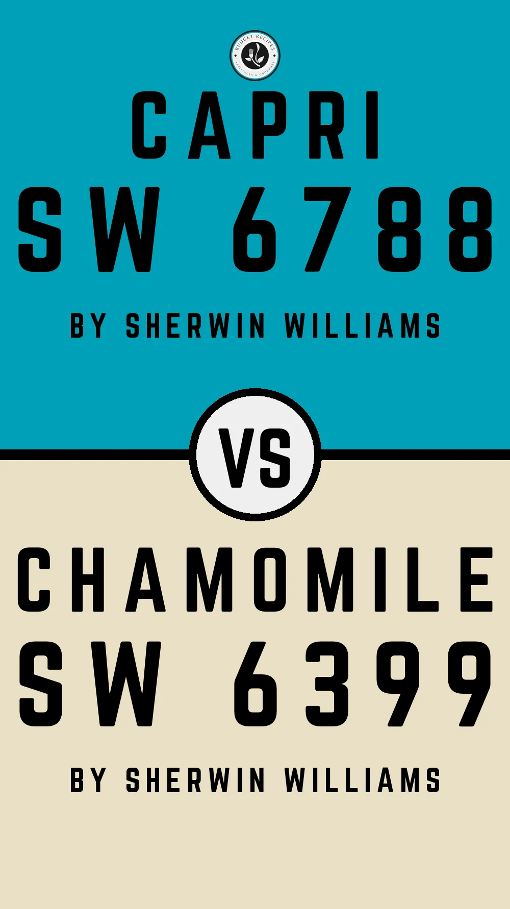 Capri SW 6788 vs Chamomile SW 6399