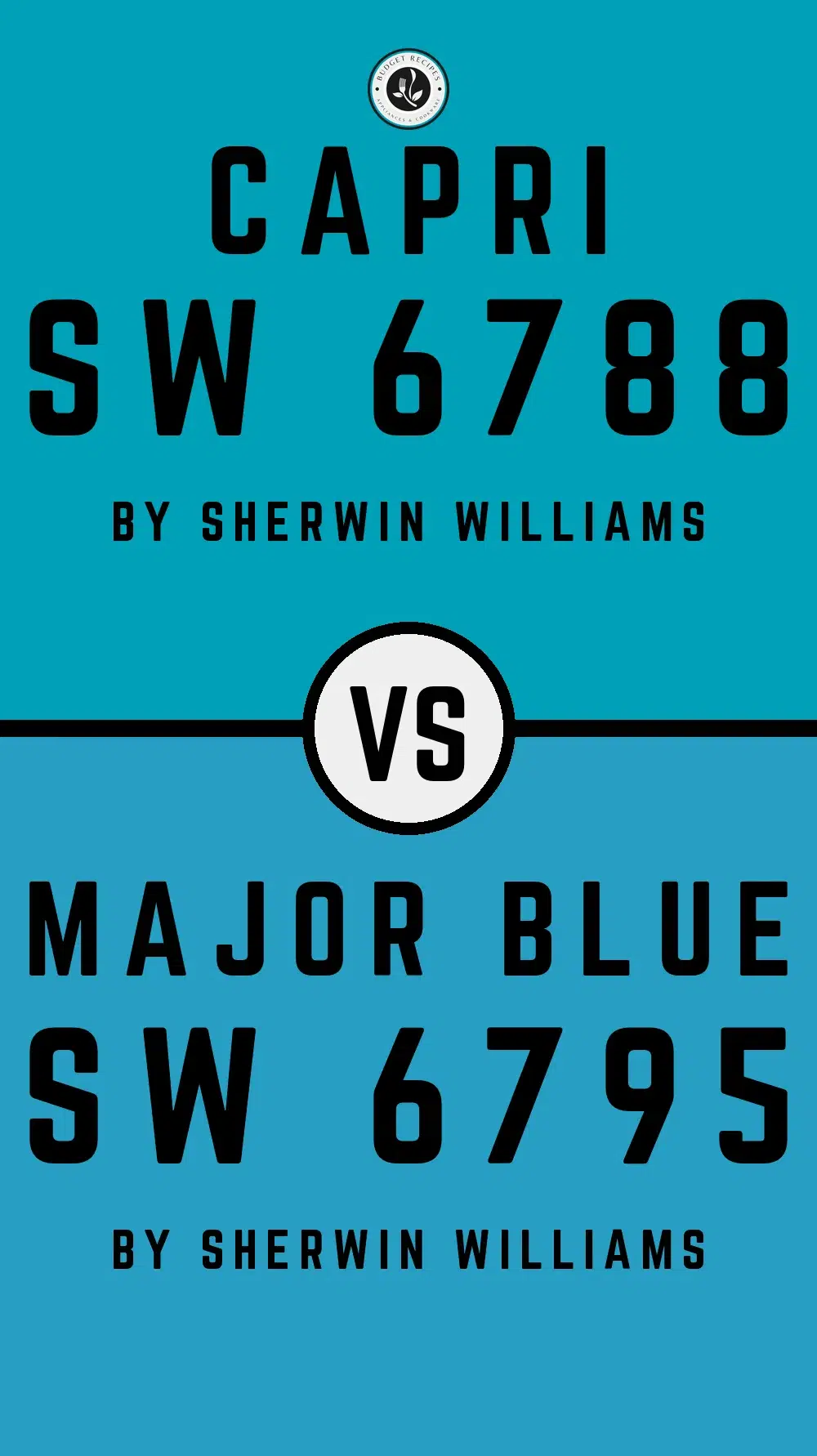 Capri SW 6788 vs Major Blue SW 6795