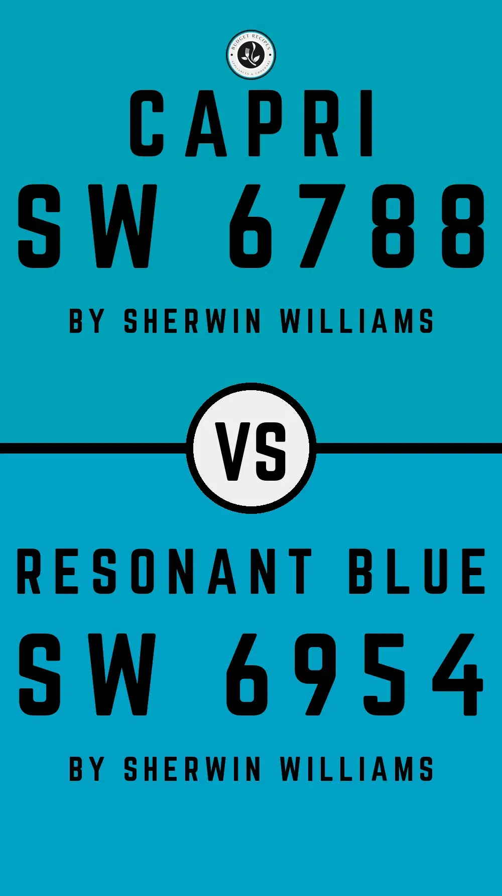 Capri SW 6788 vs Resonant Blue SW 6954
