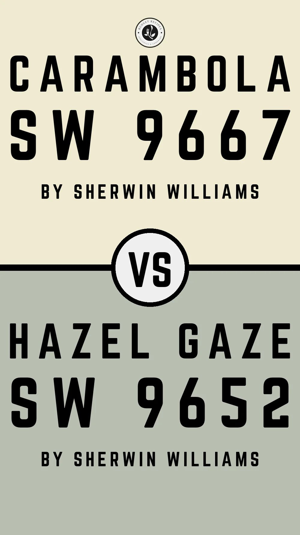 Carambola SW 9667 vs Hazel Gaze SW 9652