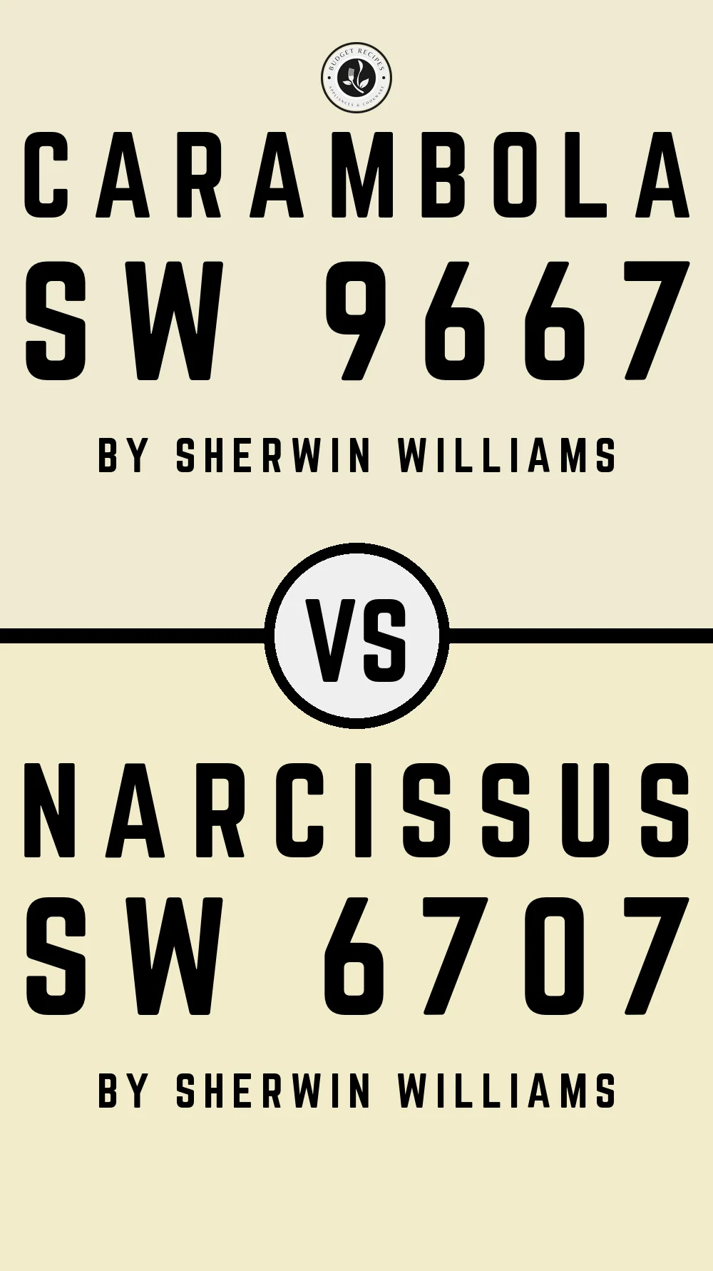 Carambola SW 9667 vs Narcissus SW 6707