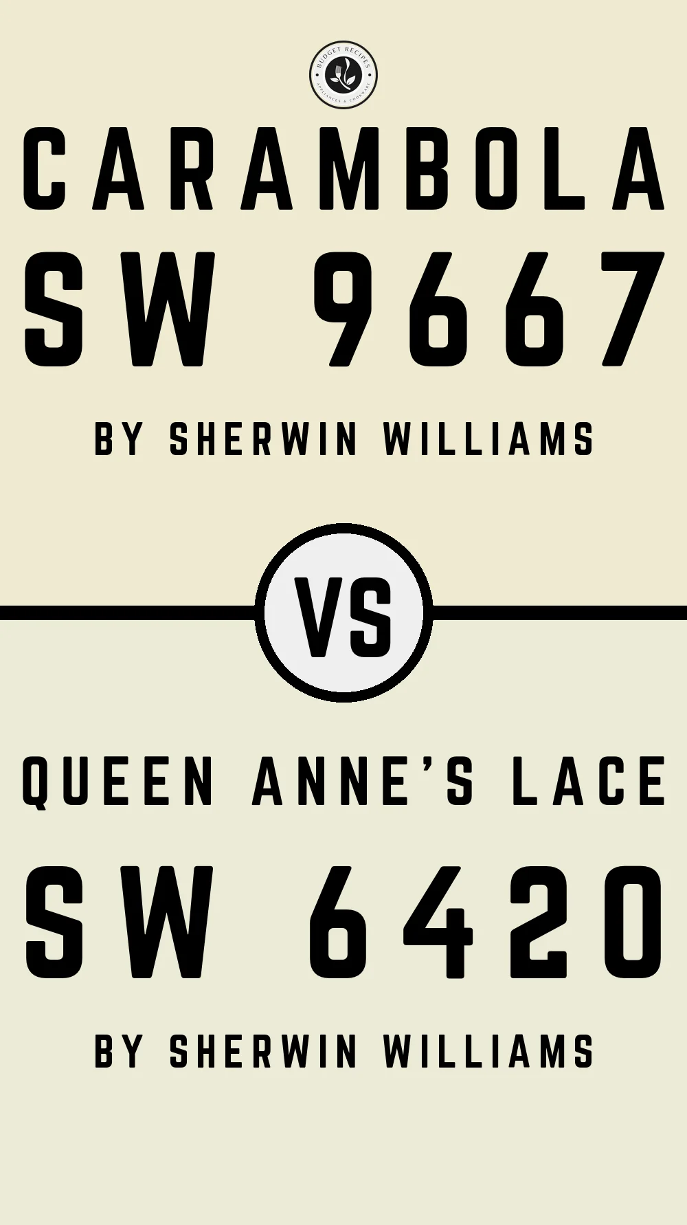 Carambola SW 9667 vs Queen Anne's Lace SW 6420