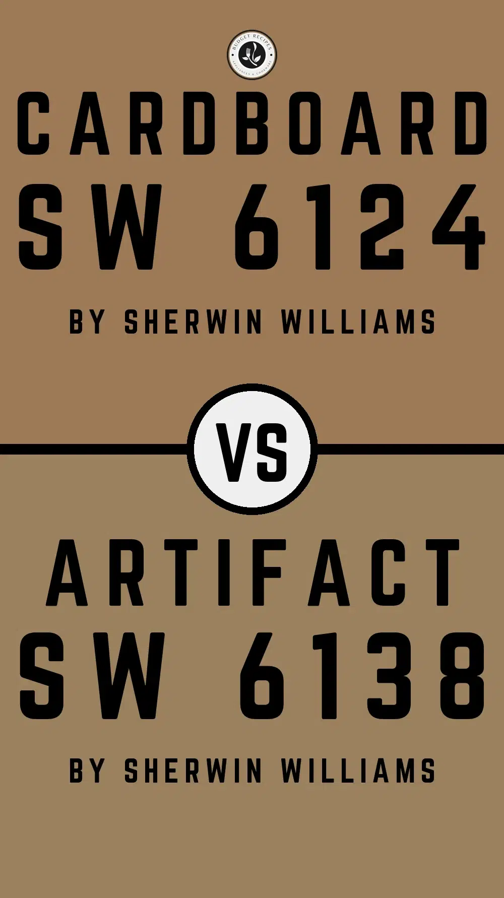 Cardboard SW 6124 vs Artifact SW 6138