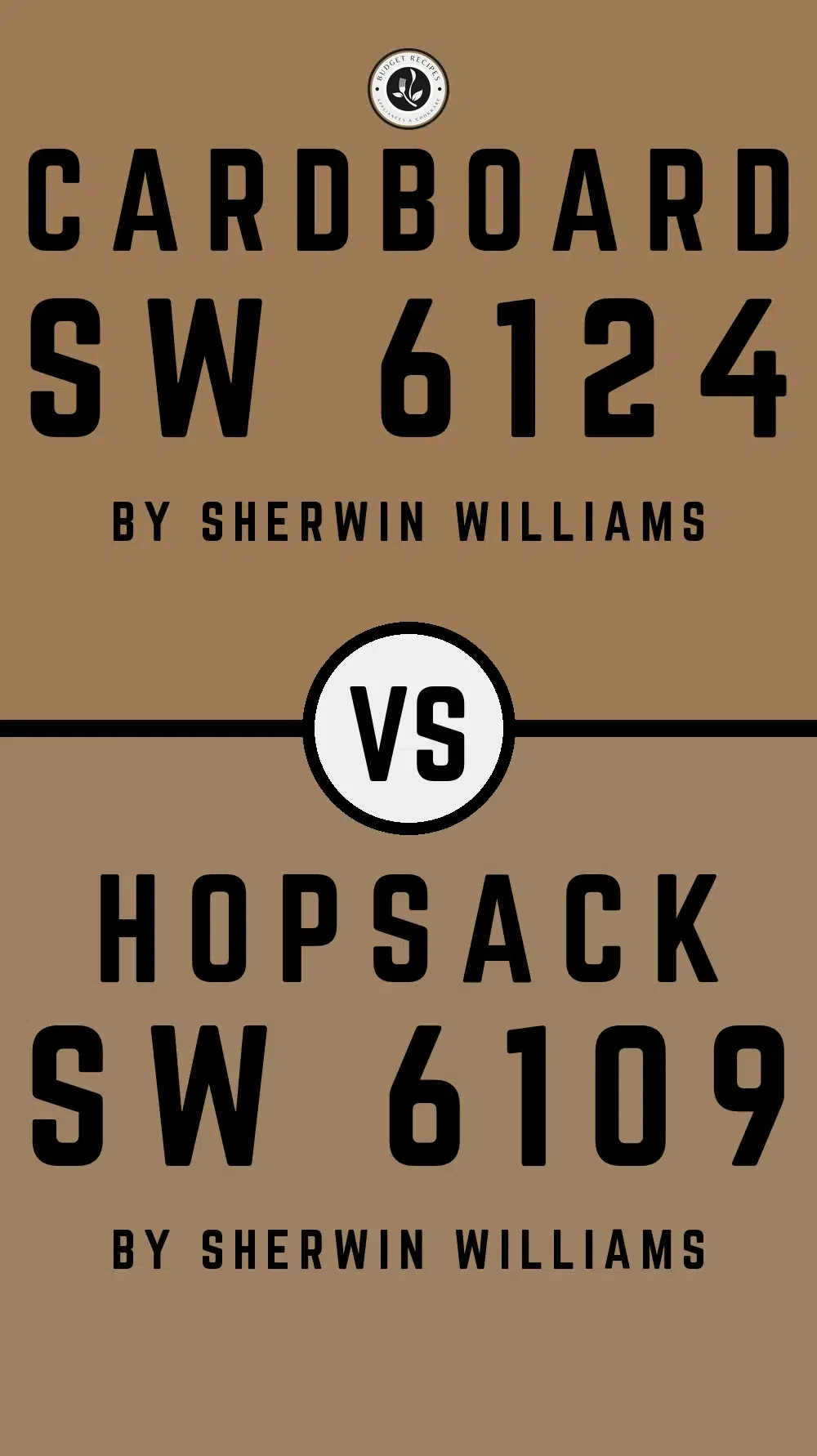 Cardboard SW 6124 vs Hopsack SW 6109