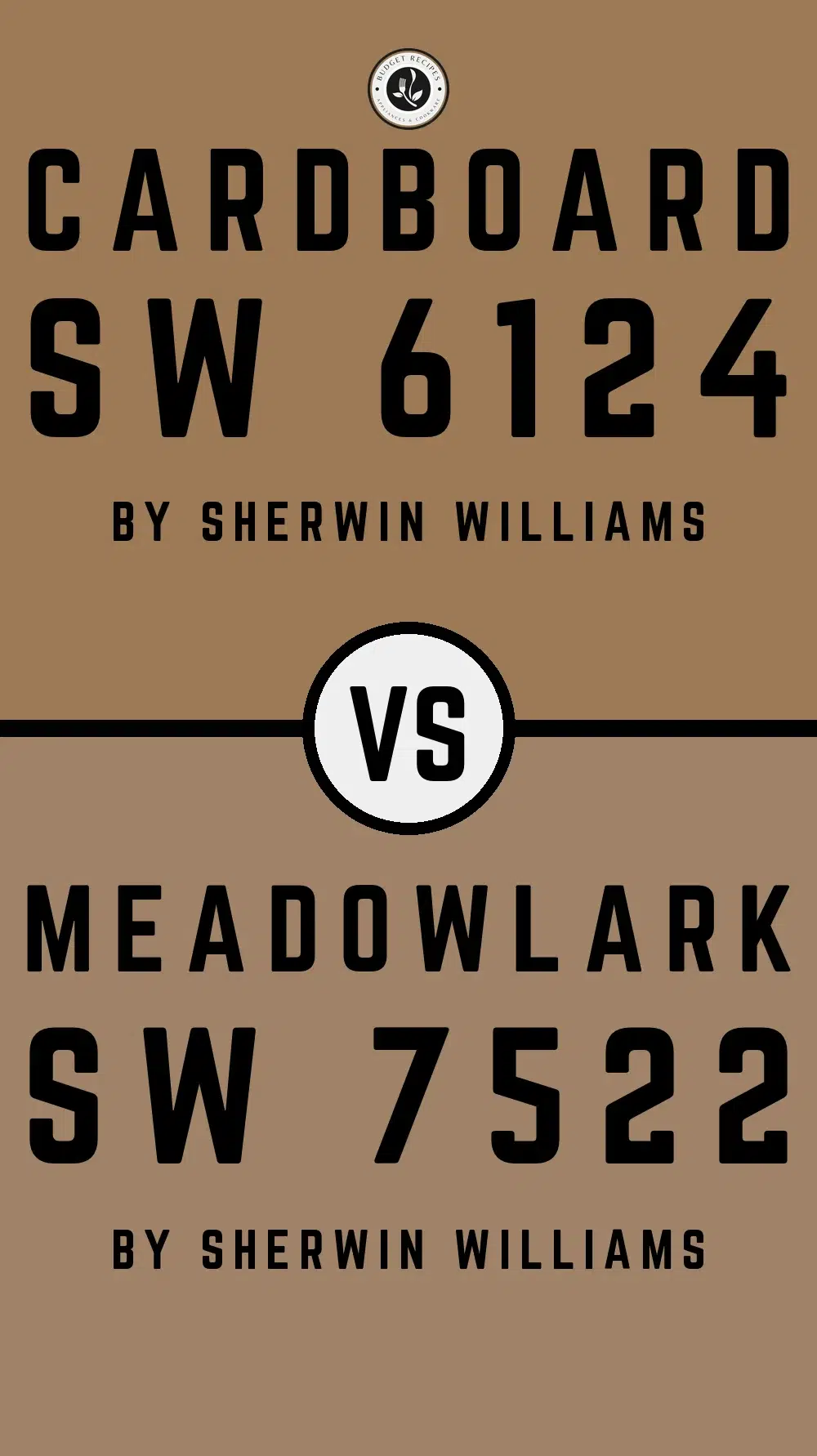 Cardboard SW 6124 vs Meadowlark SW 7522