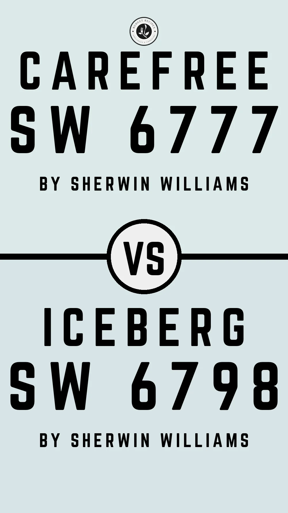 Carefree SW 6777 vs Iceberg SW 6798