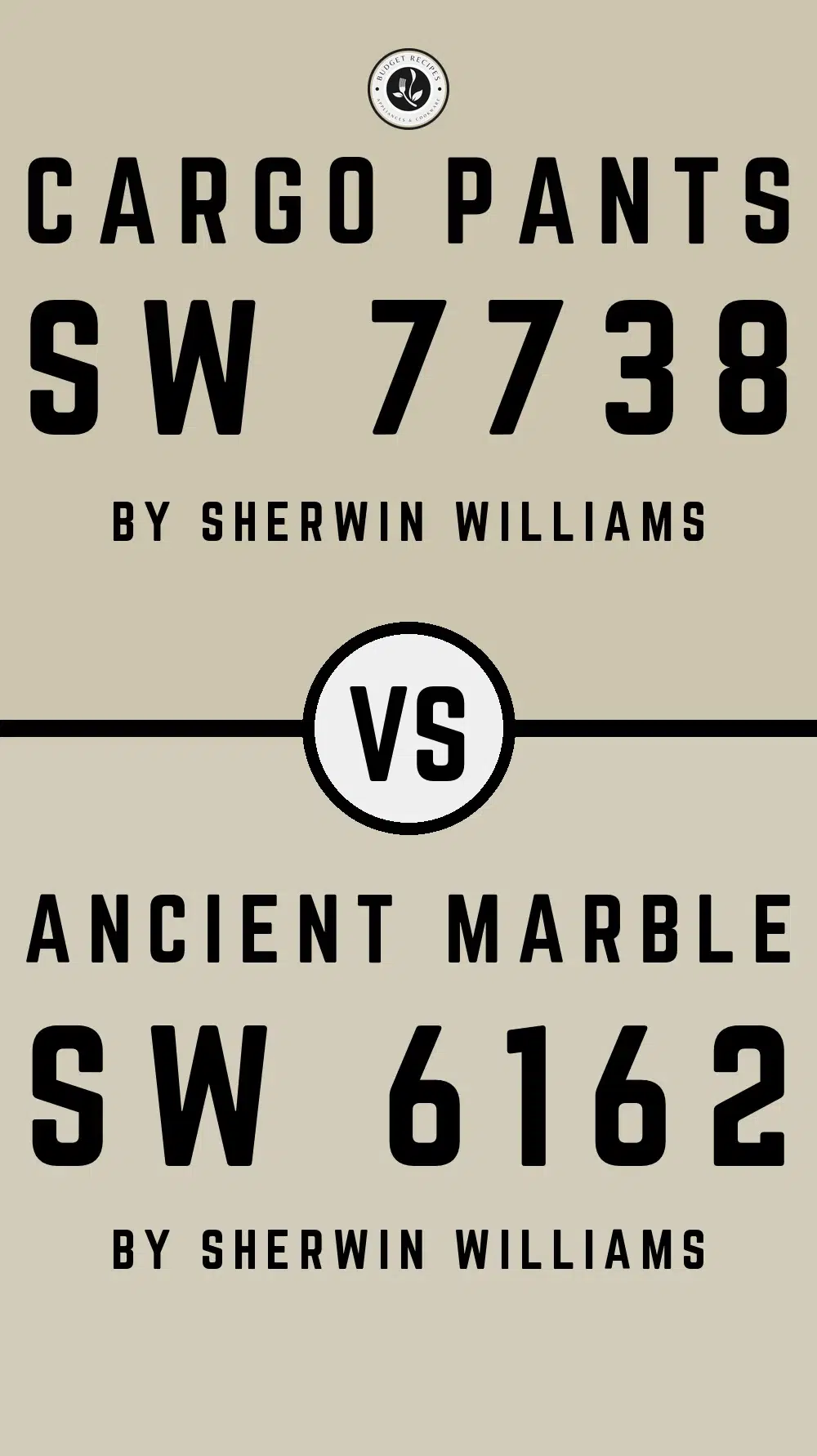 Cargo Pants SW 7738 vs Ancient Marble SW 6162