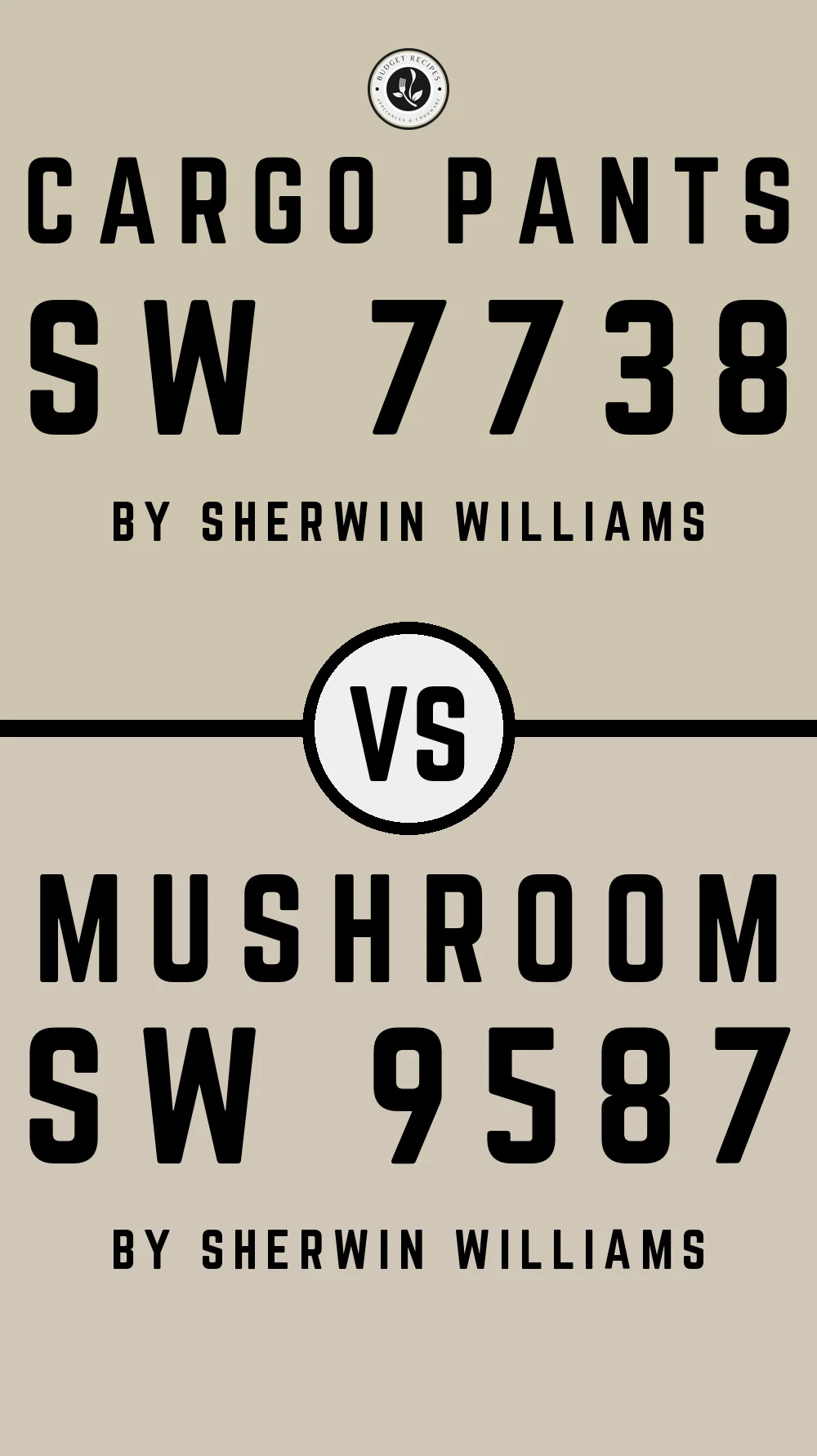Cargo Pants SW 7738 vs Mushroom SW 9587