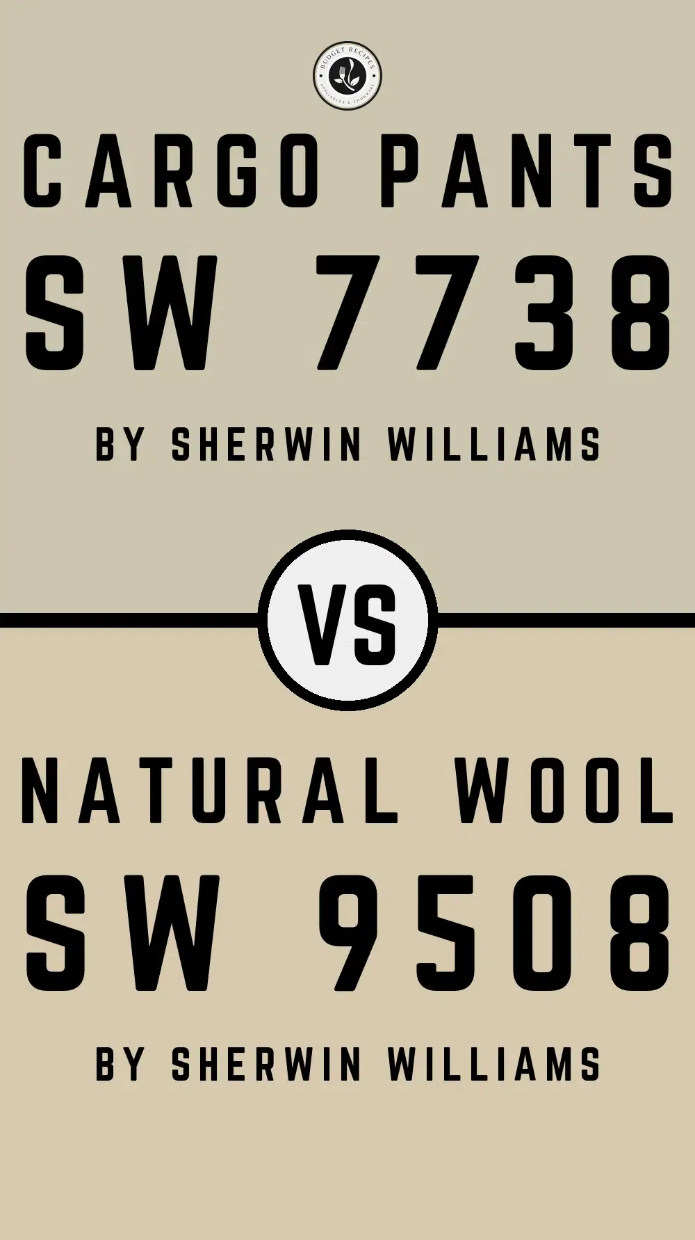 Cargo Pants SW 7738 vs Natural Wool SW 9508