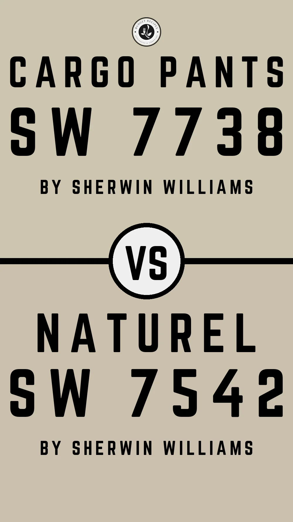 Cargo Pants SW 7738 vs Naturel SW 7542