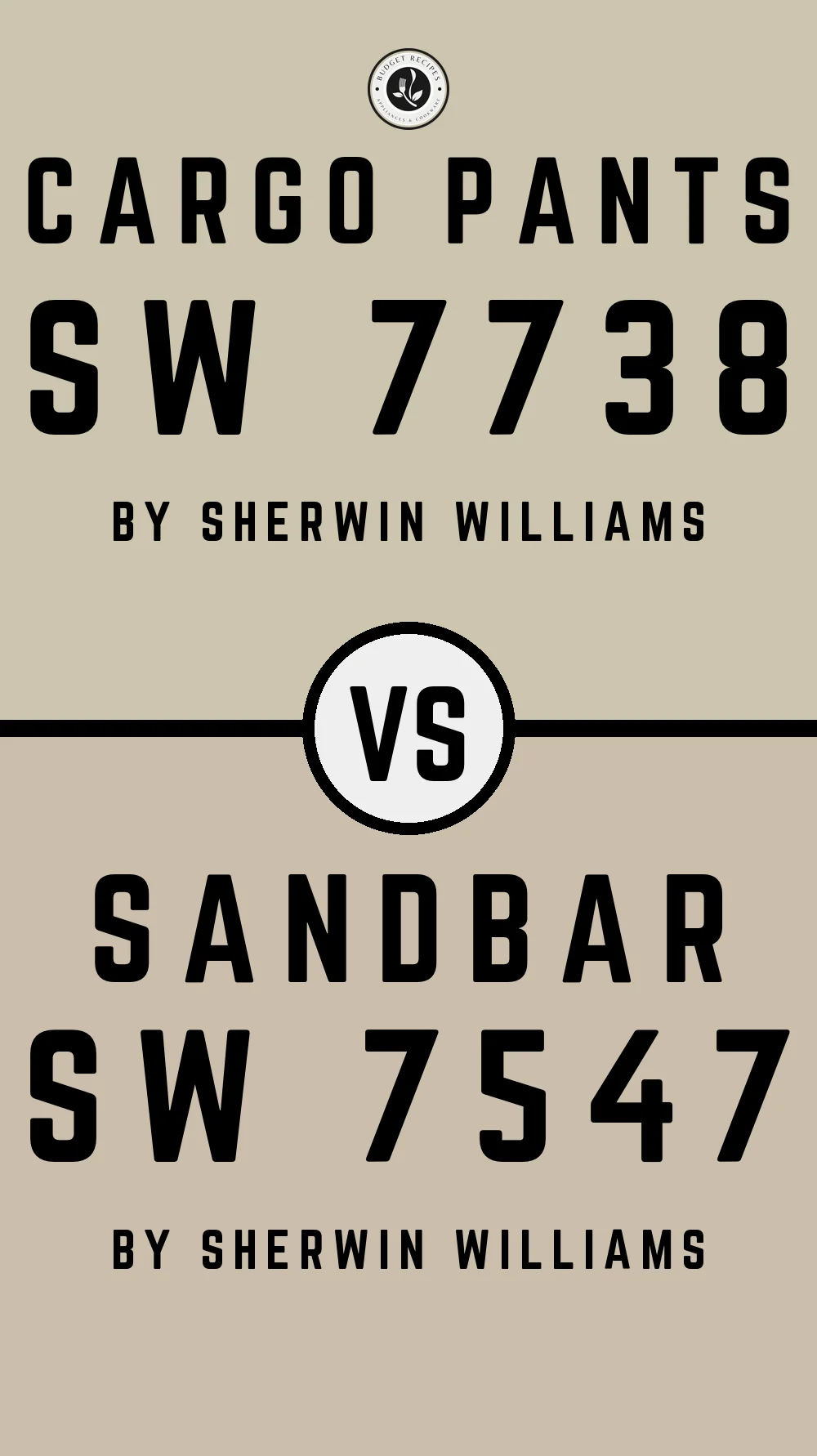Cargo Pants SW 7738 vs Sandbar SW 7547