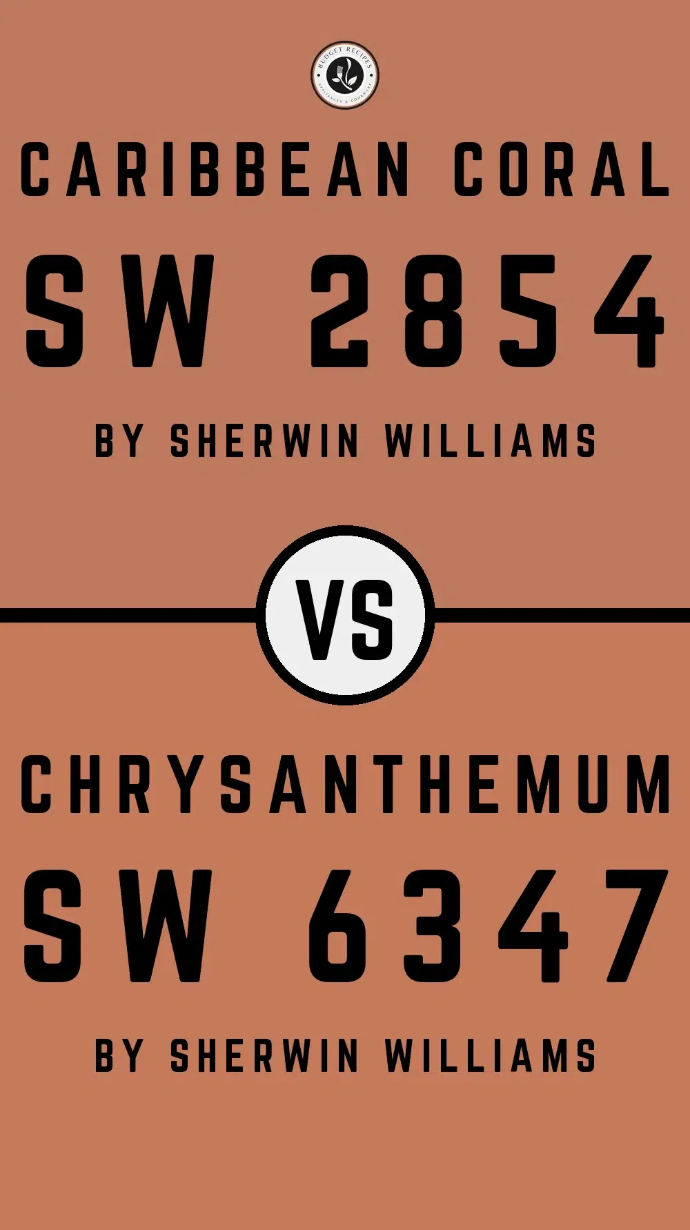 Caribbean Coral SW 2854 vs Chrysanthemum SW 6347