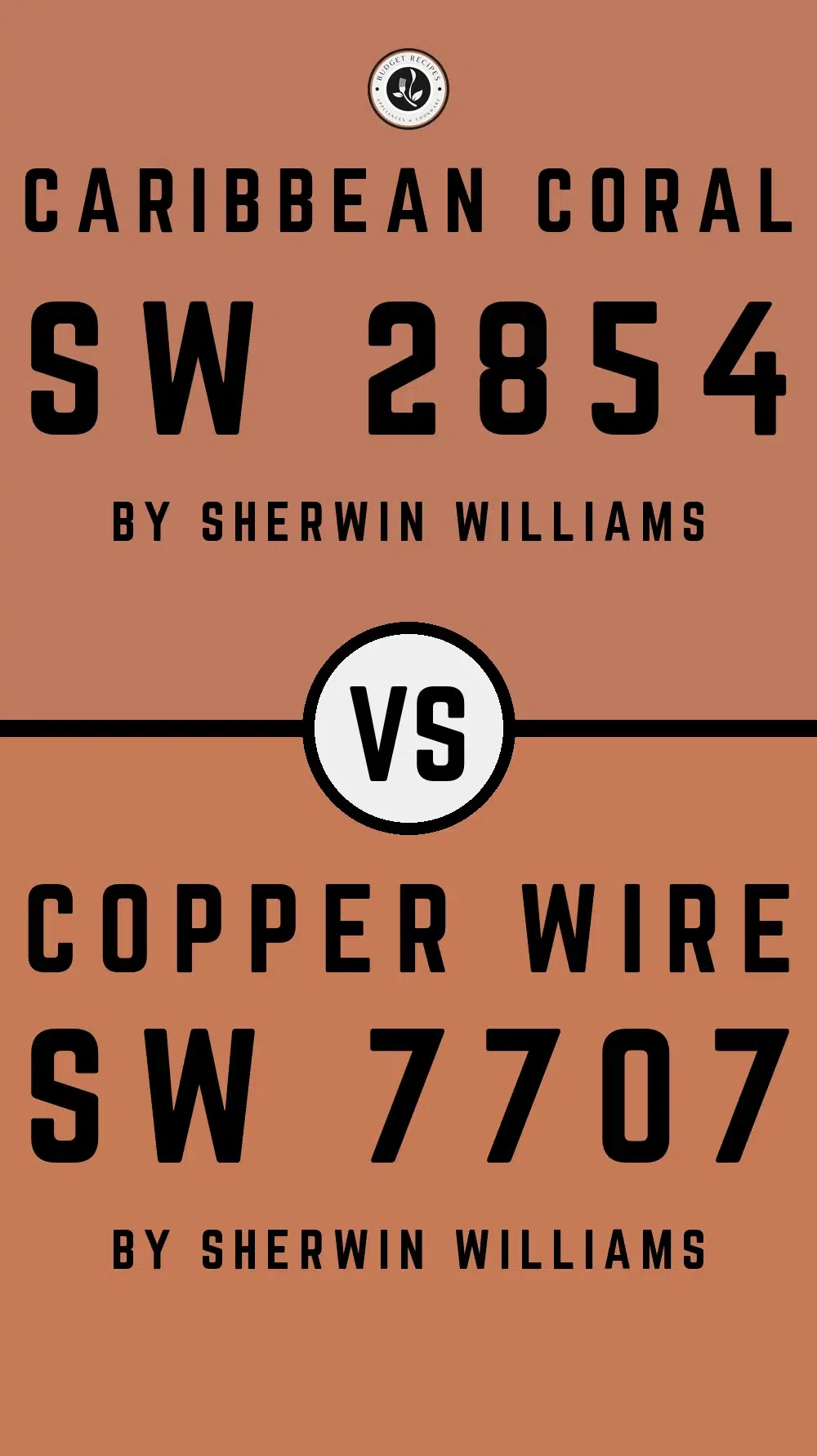 Caribbean Coral SW 2854 vs Copper Wire SW 7707