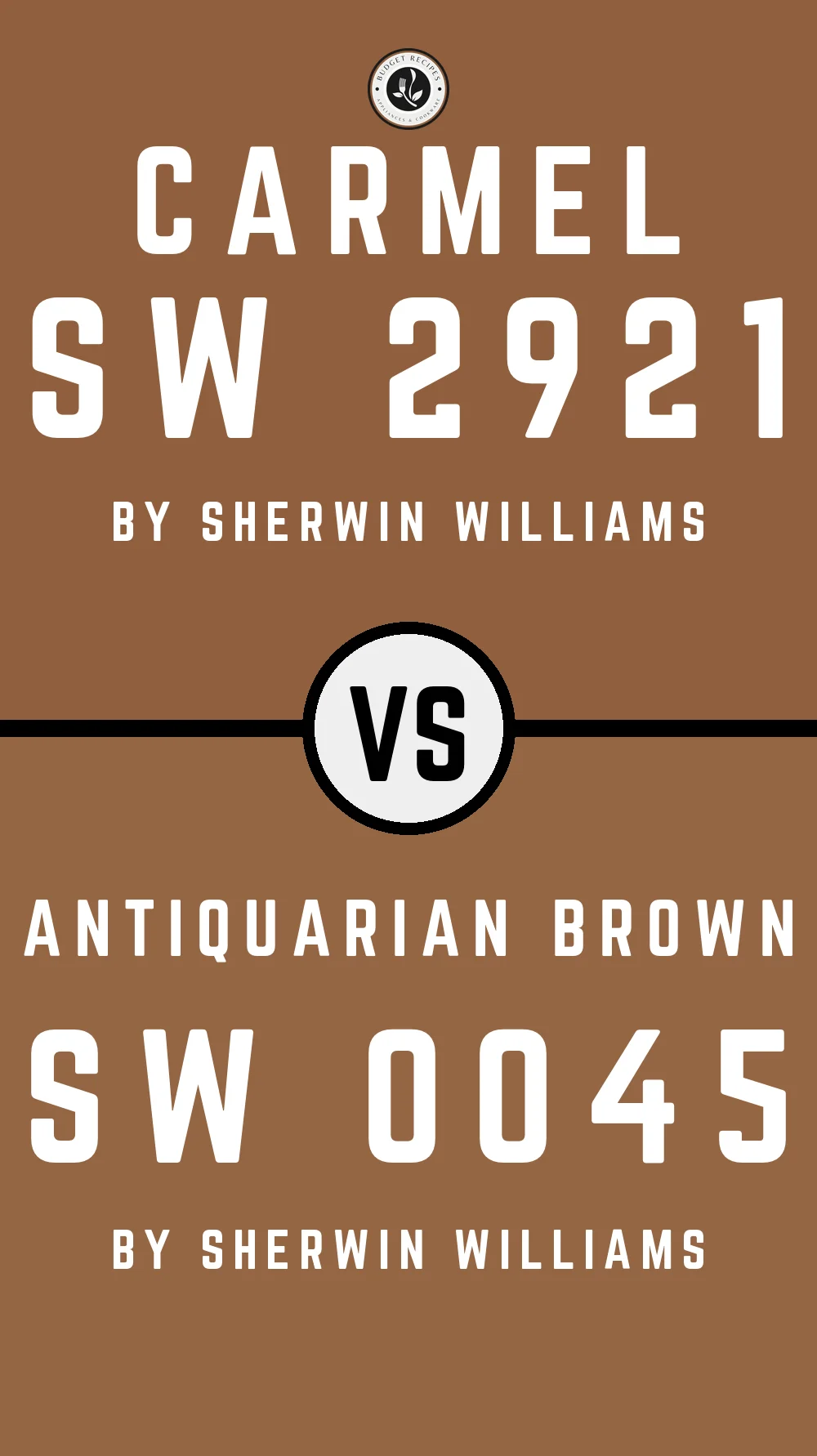 Carmel SW 2921 vs Antiquarian Brown SW 0045