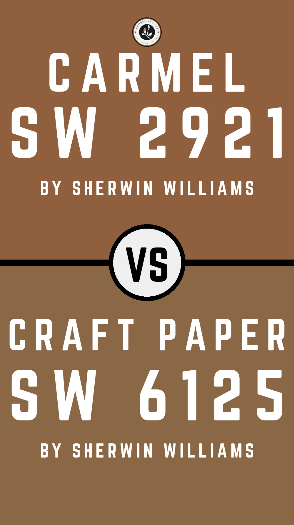 Carmel SW 2921 vs Craft Paper SW 6125