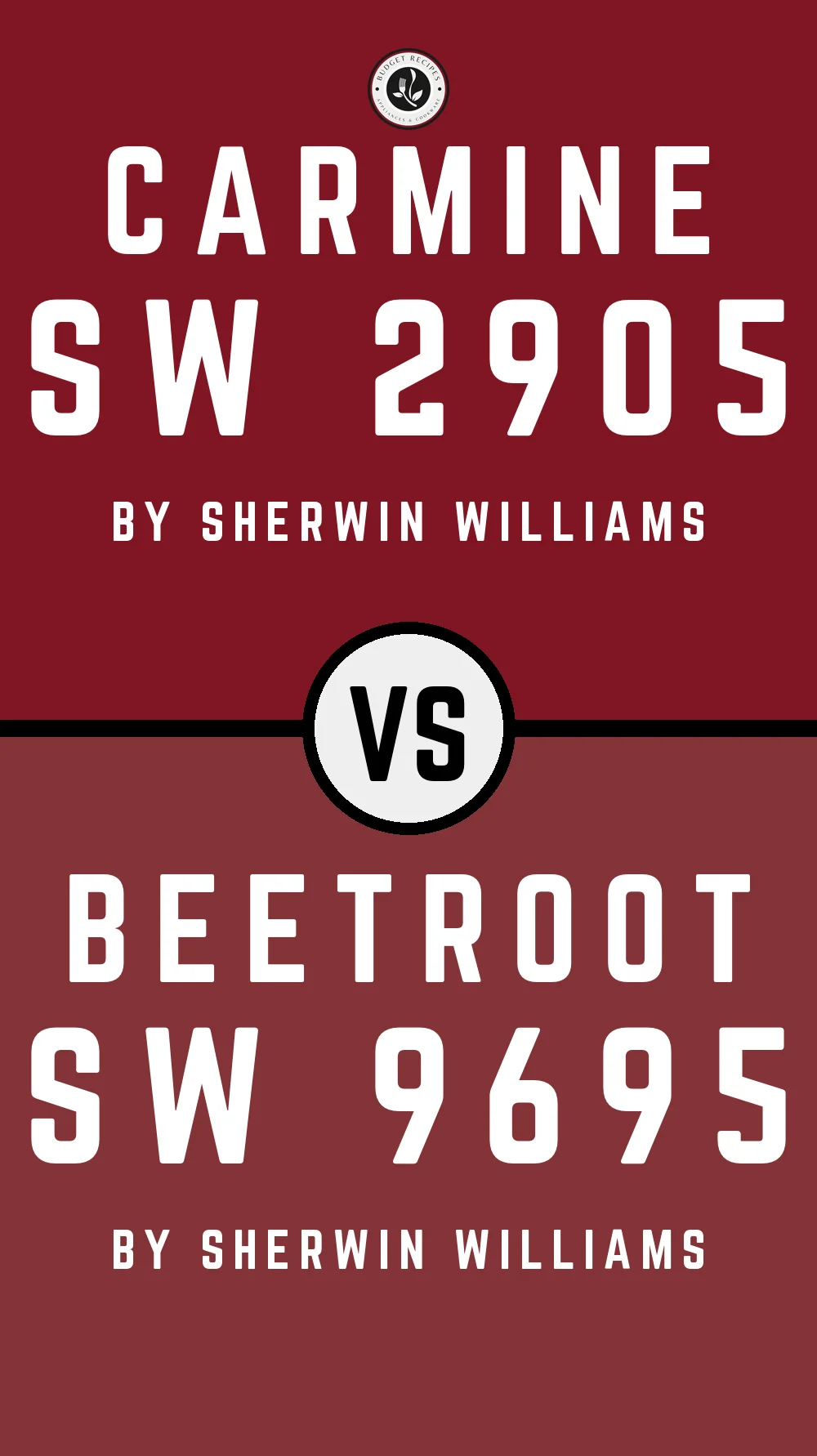 Carmine SW 2905 vs Beetroot SW 9695