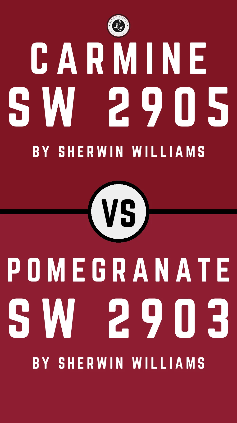 Carmine SW 2905 vs Pomegranate SW 2903