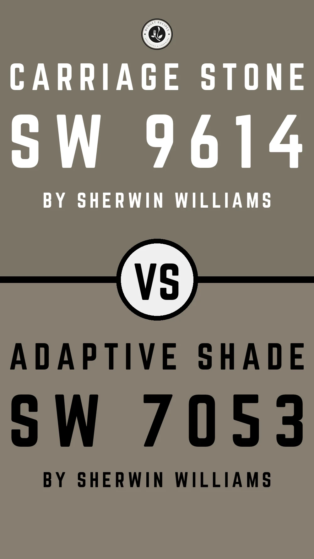 Carriage Stone SW 9614 vs Adaptive Shade SW 7053