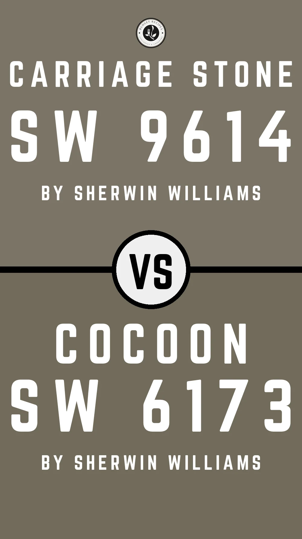 Carriage Stone SW 9614 vs Cocoon SW 6173