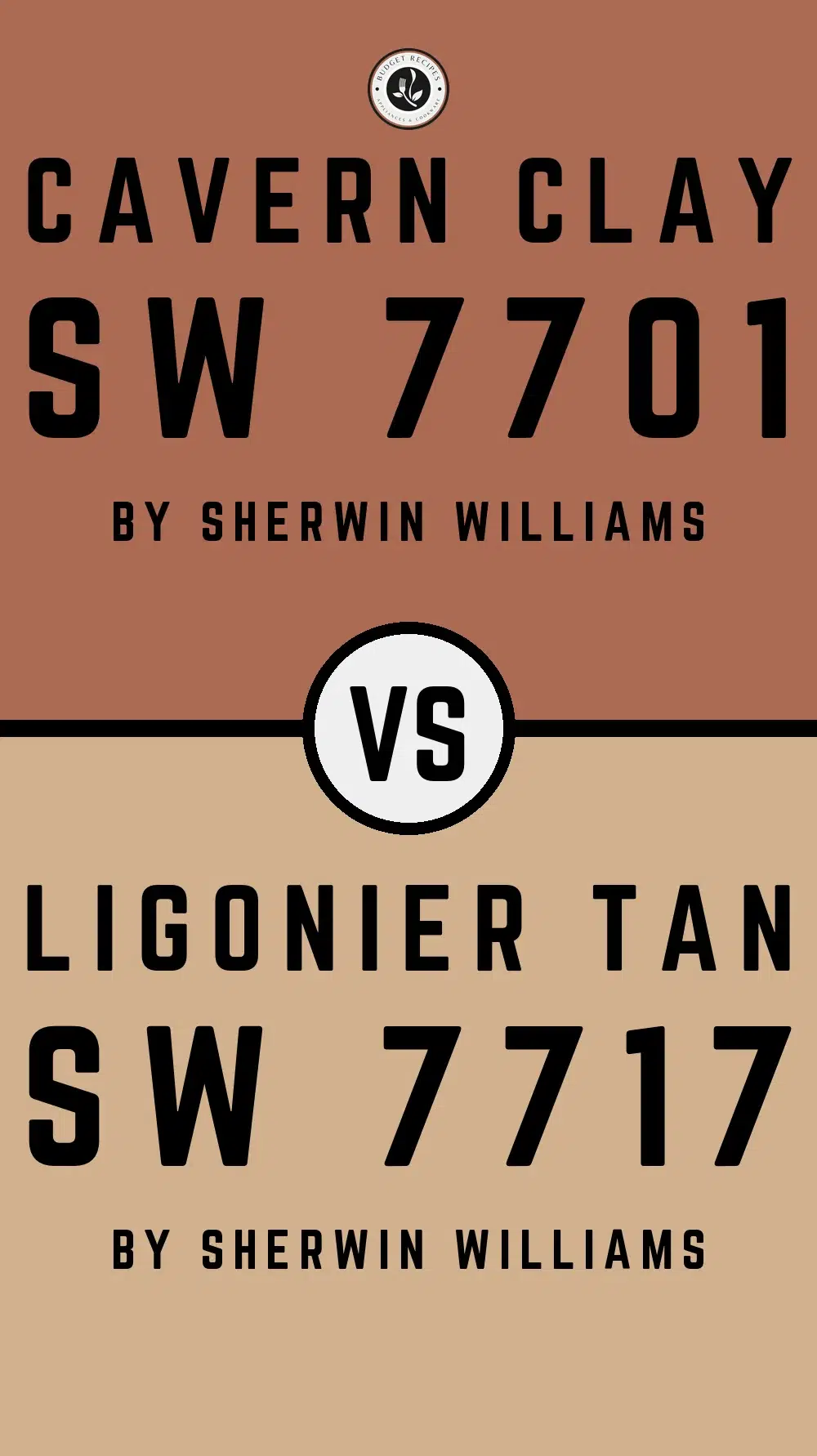 Cavern Clay SW 7701 vs Ligonier Tan SW 7717
