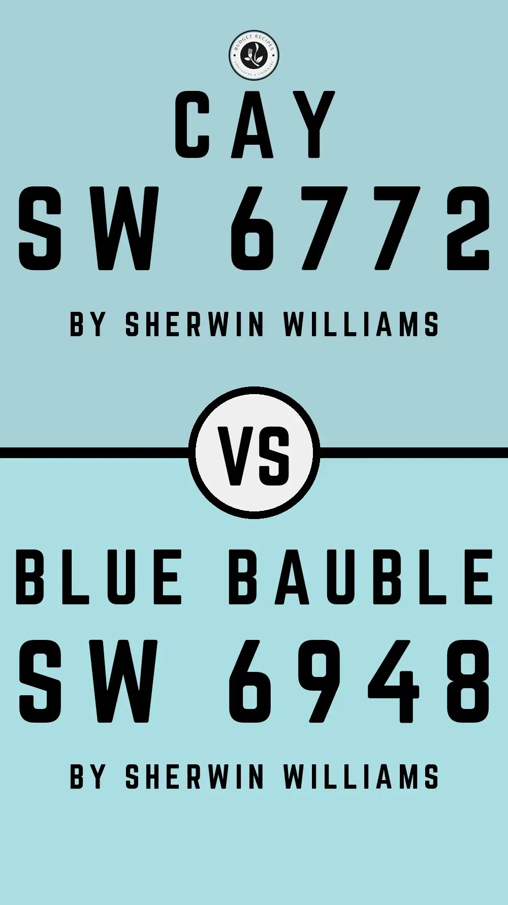 Cay SW 6772 vs Blue Bauble SW 6948