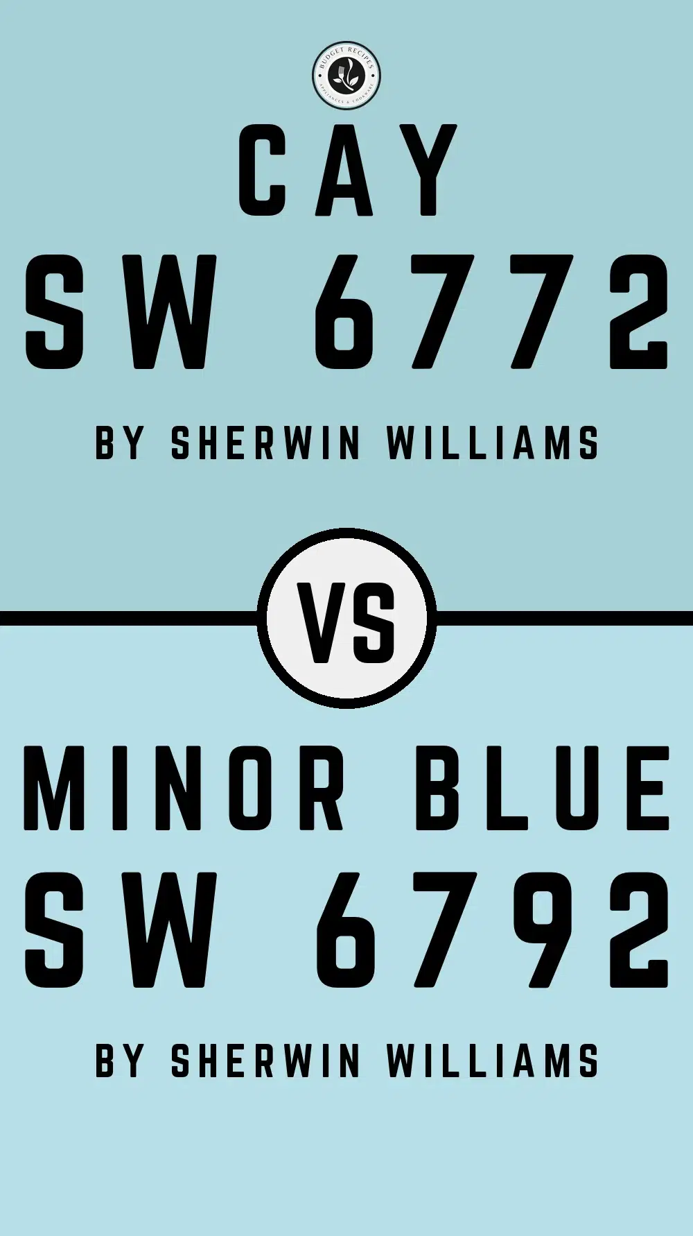 Cay SW 6772 vs Minor Blue SW 6792