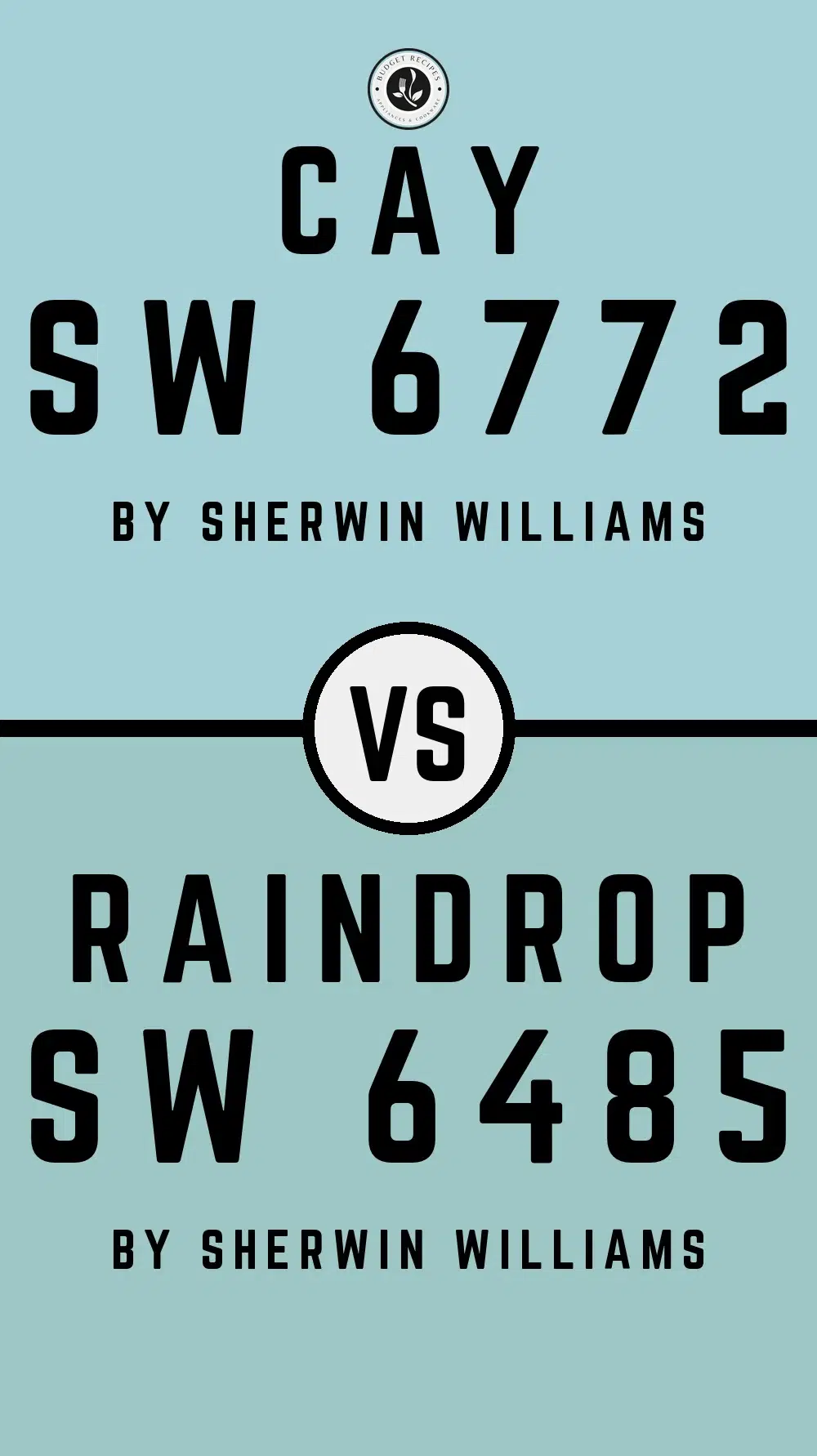 Cay SW 6772 vs Raindrop SW 6485