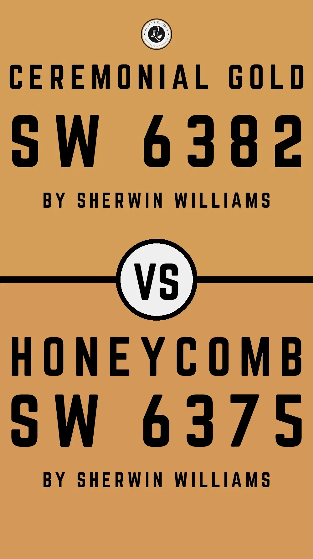 Ceremonial Gold SW 6382 vs Honeycomb SW 6375