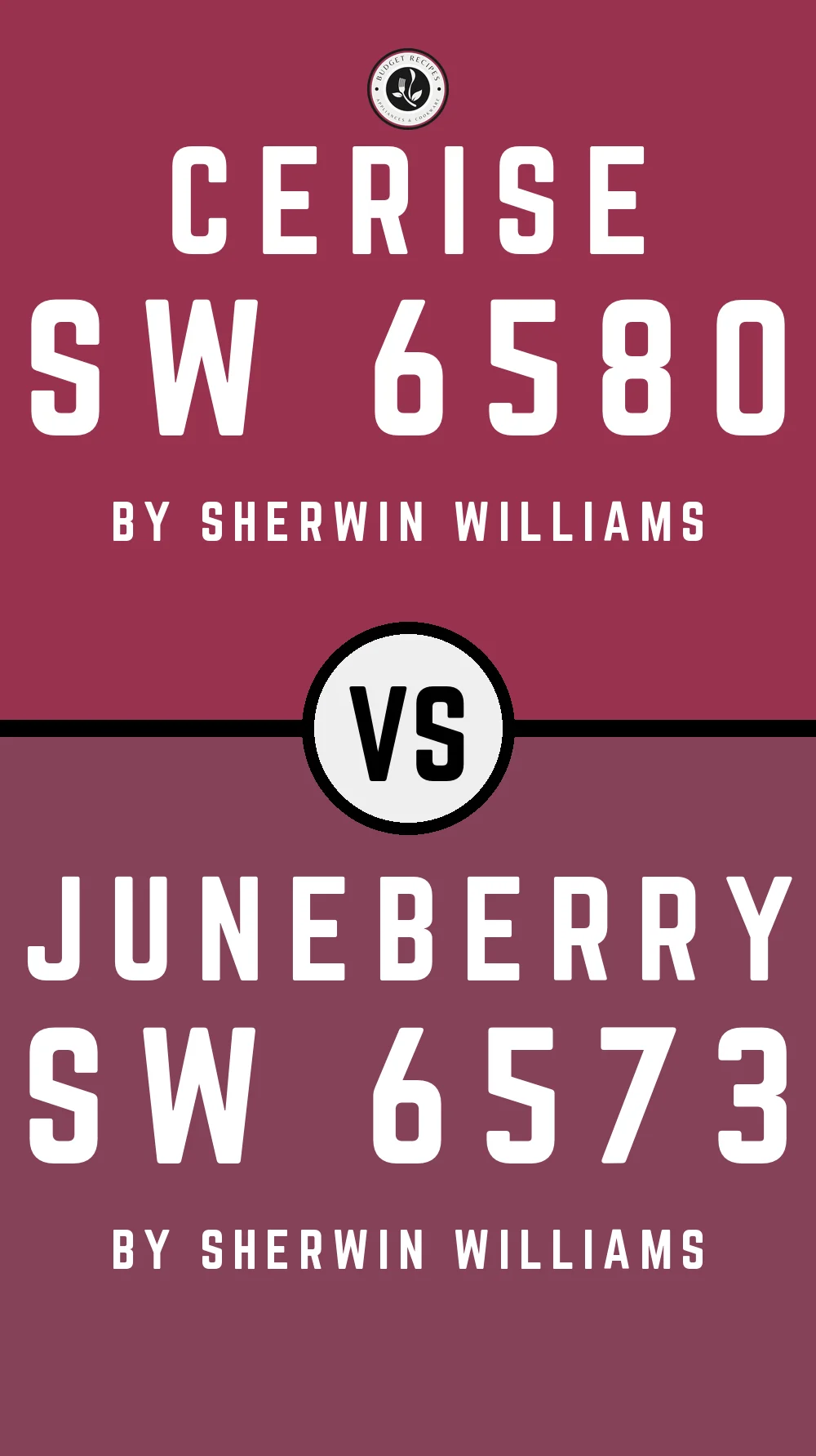 Cerise SW 6580 vs Juneberry SW 6573