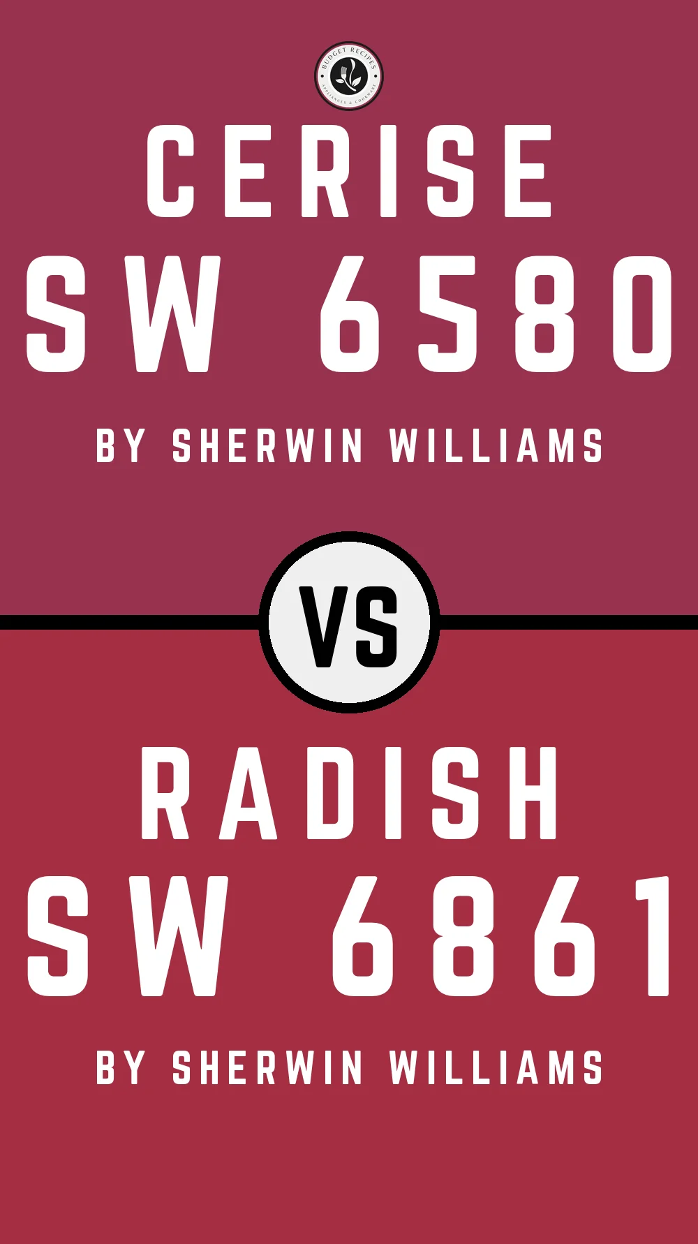 Cerise SW 6580 vs Radish SW 6861