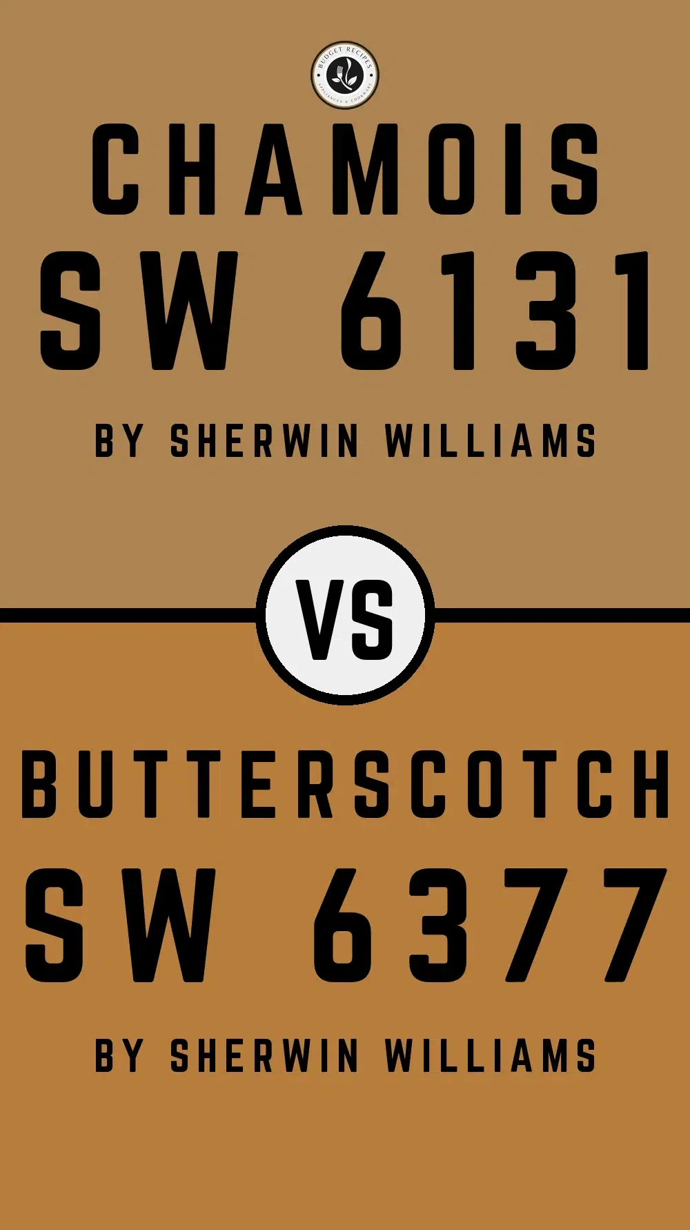 Chamois SW 6131 vs Butterscotch SW 6377