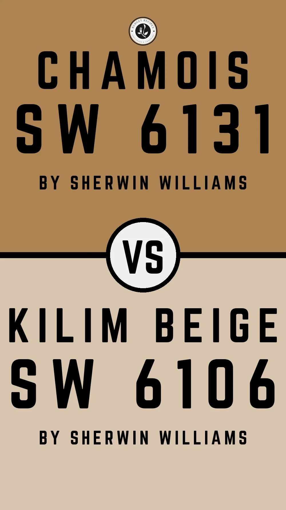 Chamois SW 6131 vs Kilim Beige SW 6106