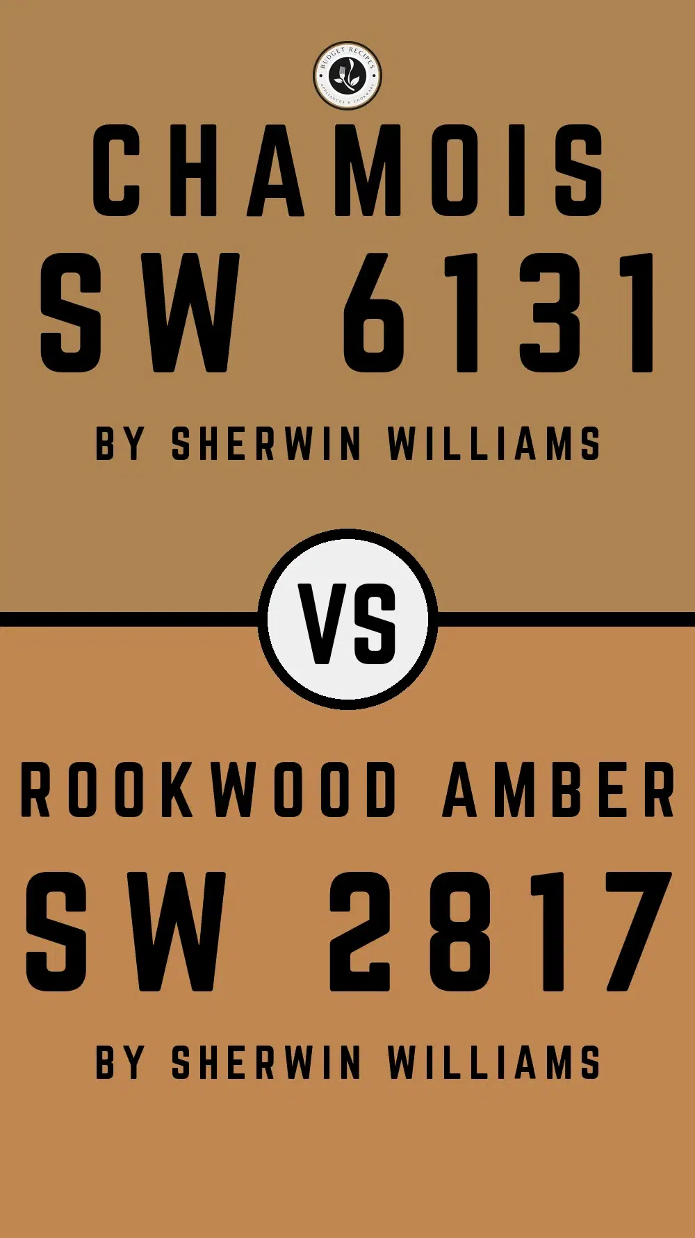 Chamois SW 6131 vs Rookwood Amber SW 2817