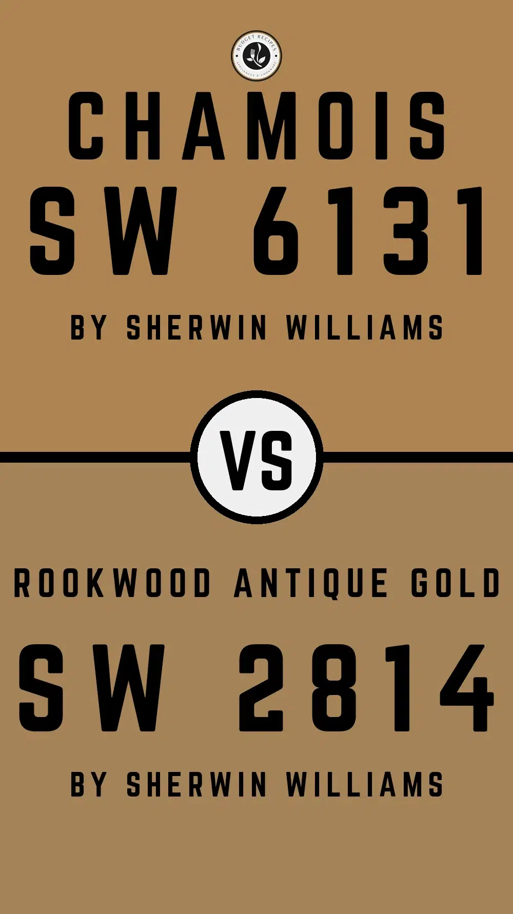 Chamois SW 6131 vs Rookwood Antique Gold SW 2814