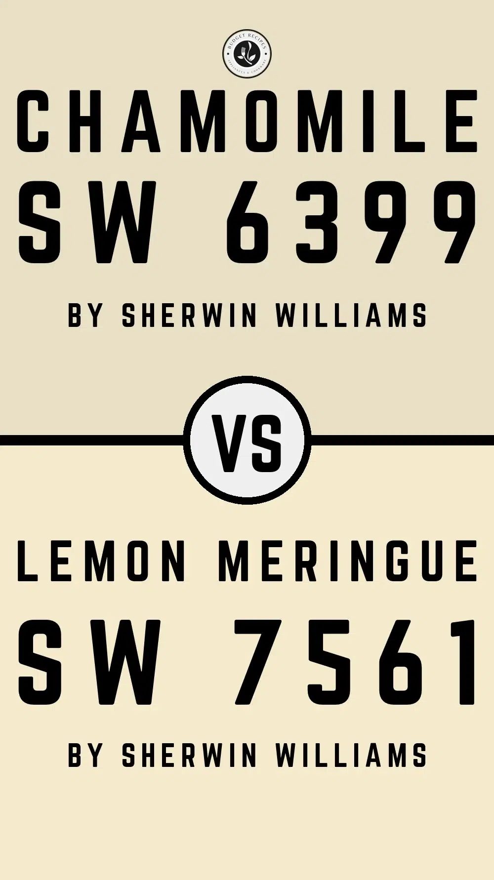 Chamomile SW 6399 vs Lemon Meringue SW 7561