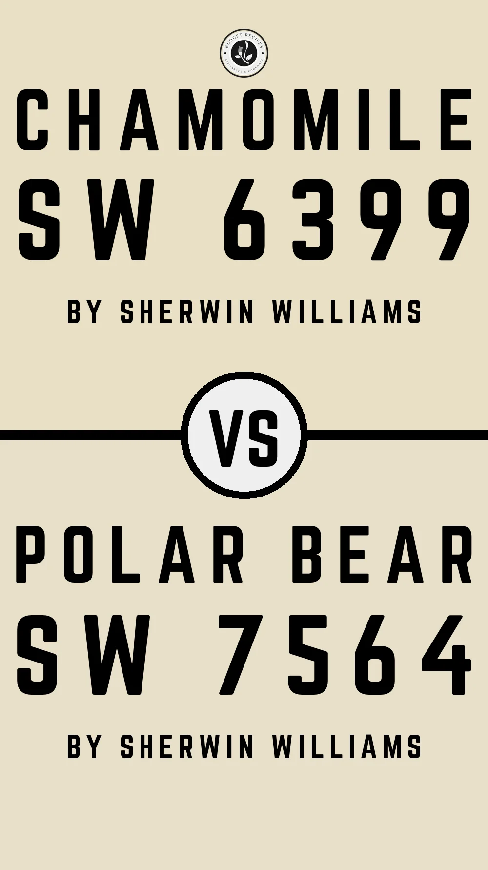 Chamomile SW 6399 vs Polar Bear SW 7564