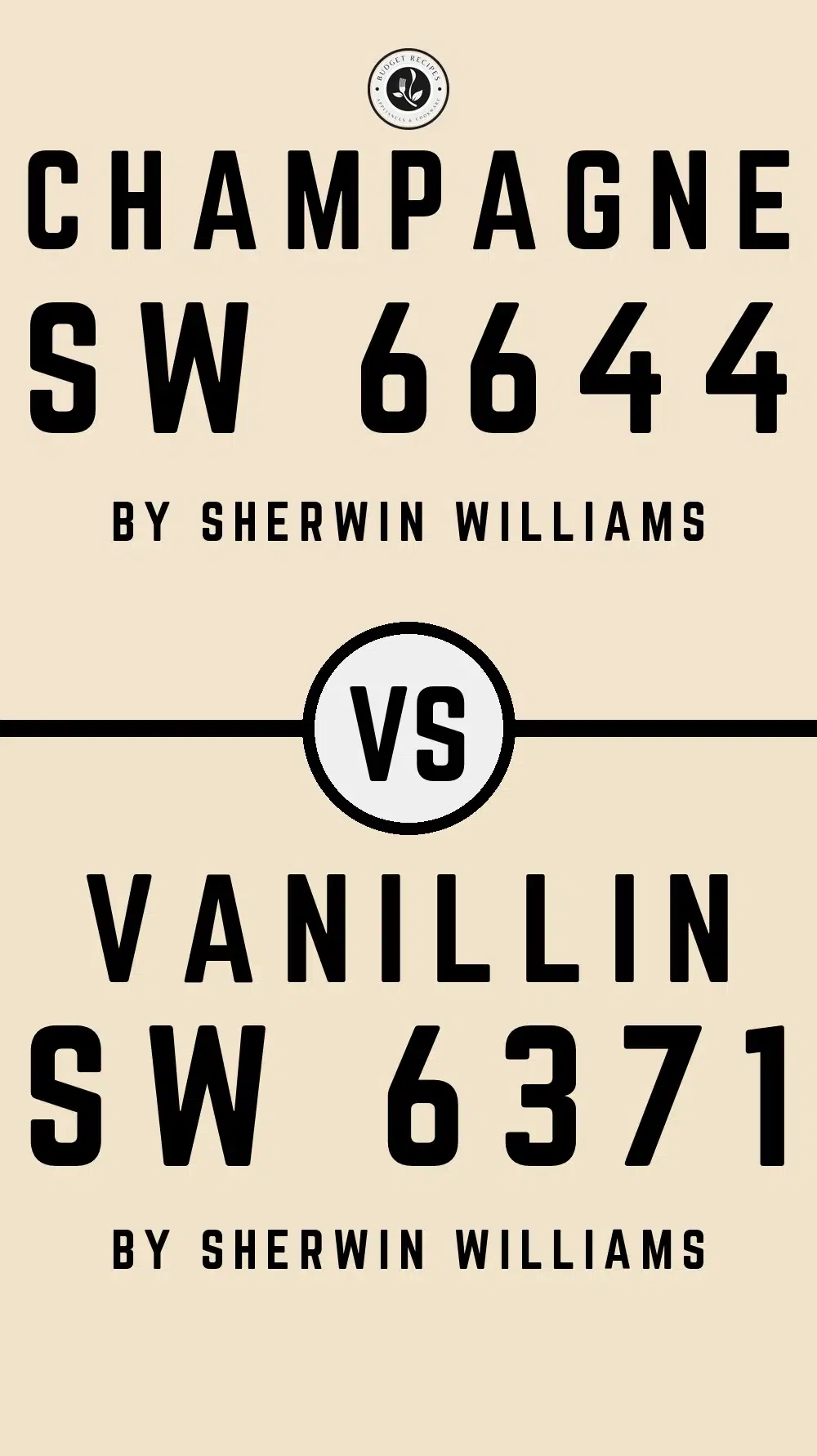 Champagne SW 6644 vs Vanillin SW 6371