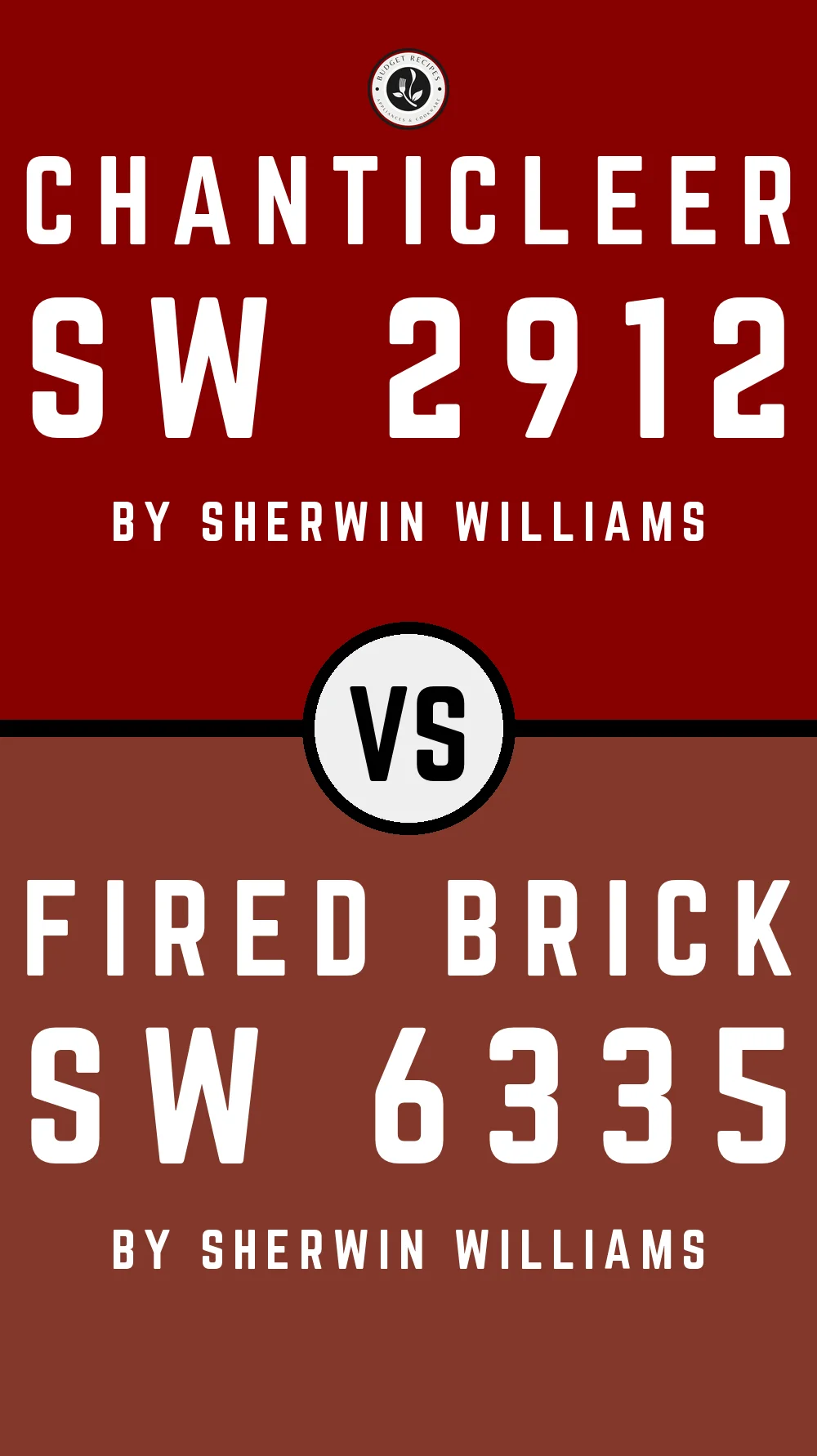 Chanticleer SW 2912 vs Fired Brick SW 6335