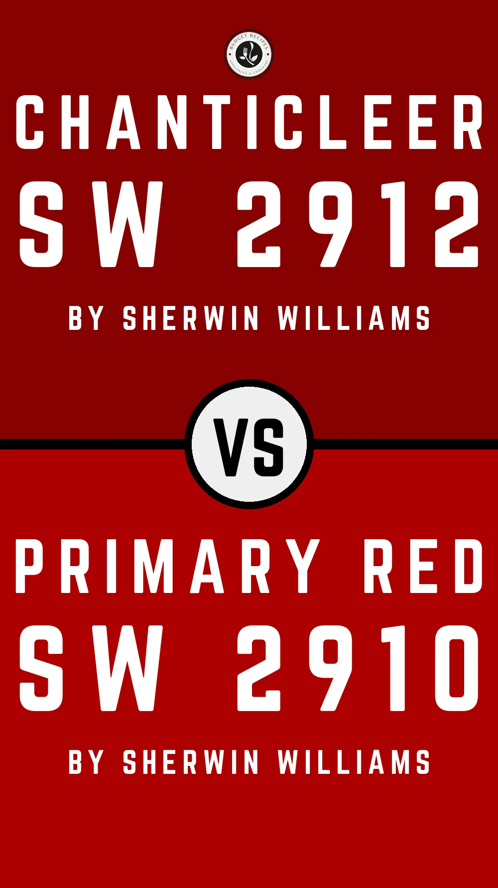 Chanticleer SW 2912 vs Primary Red SW 2910