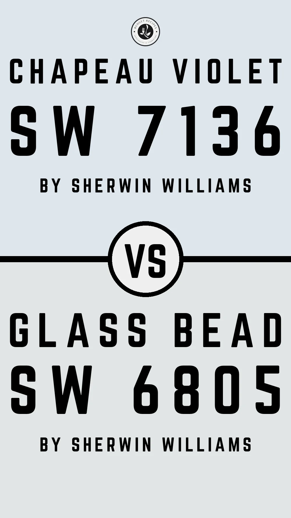 Chapeau Violet SW 7136 vs Glass Bead SW 6805