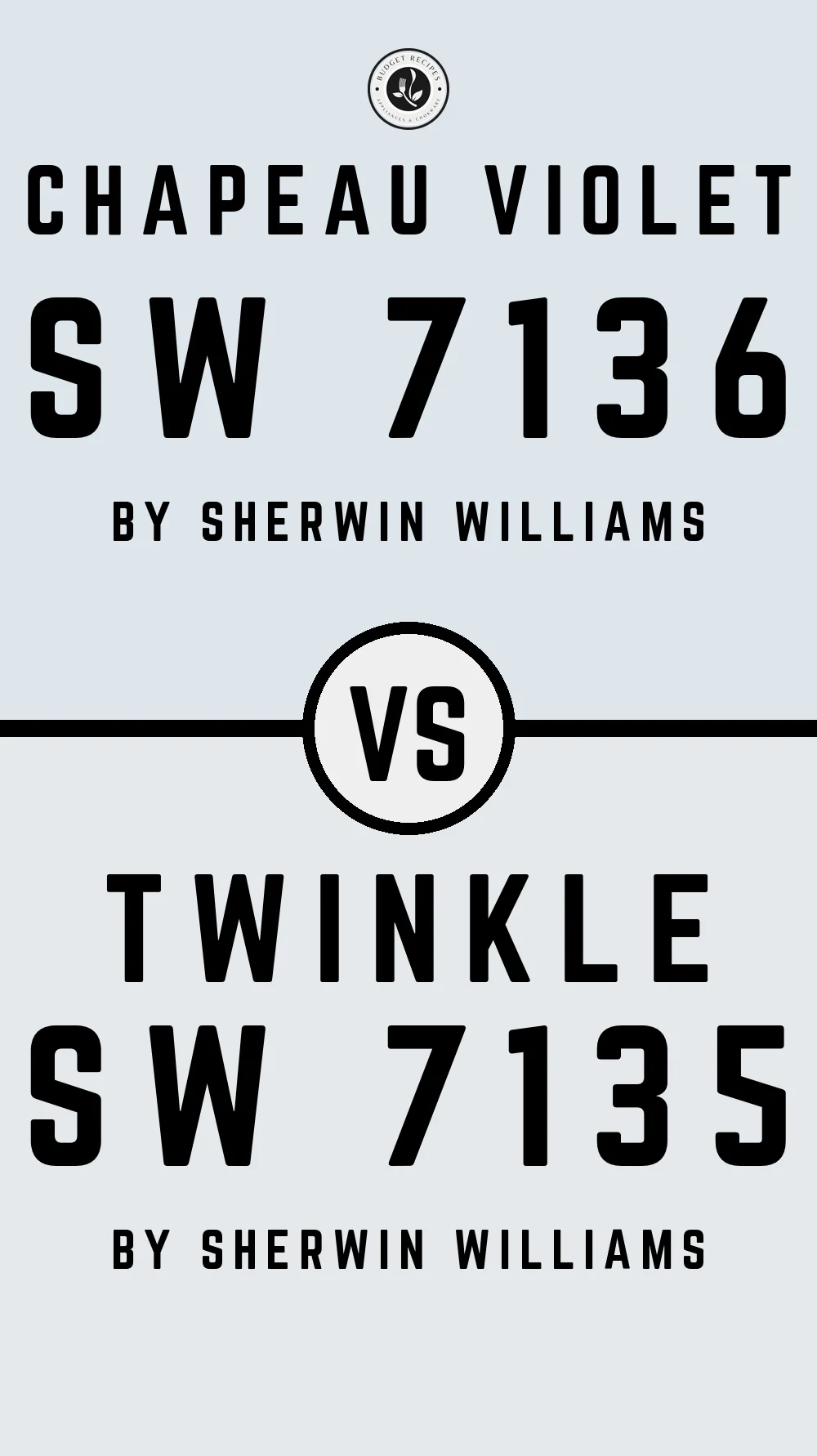 Chapeau Violet SW 7136 vs Twinkle SW 7135