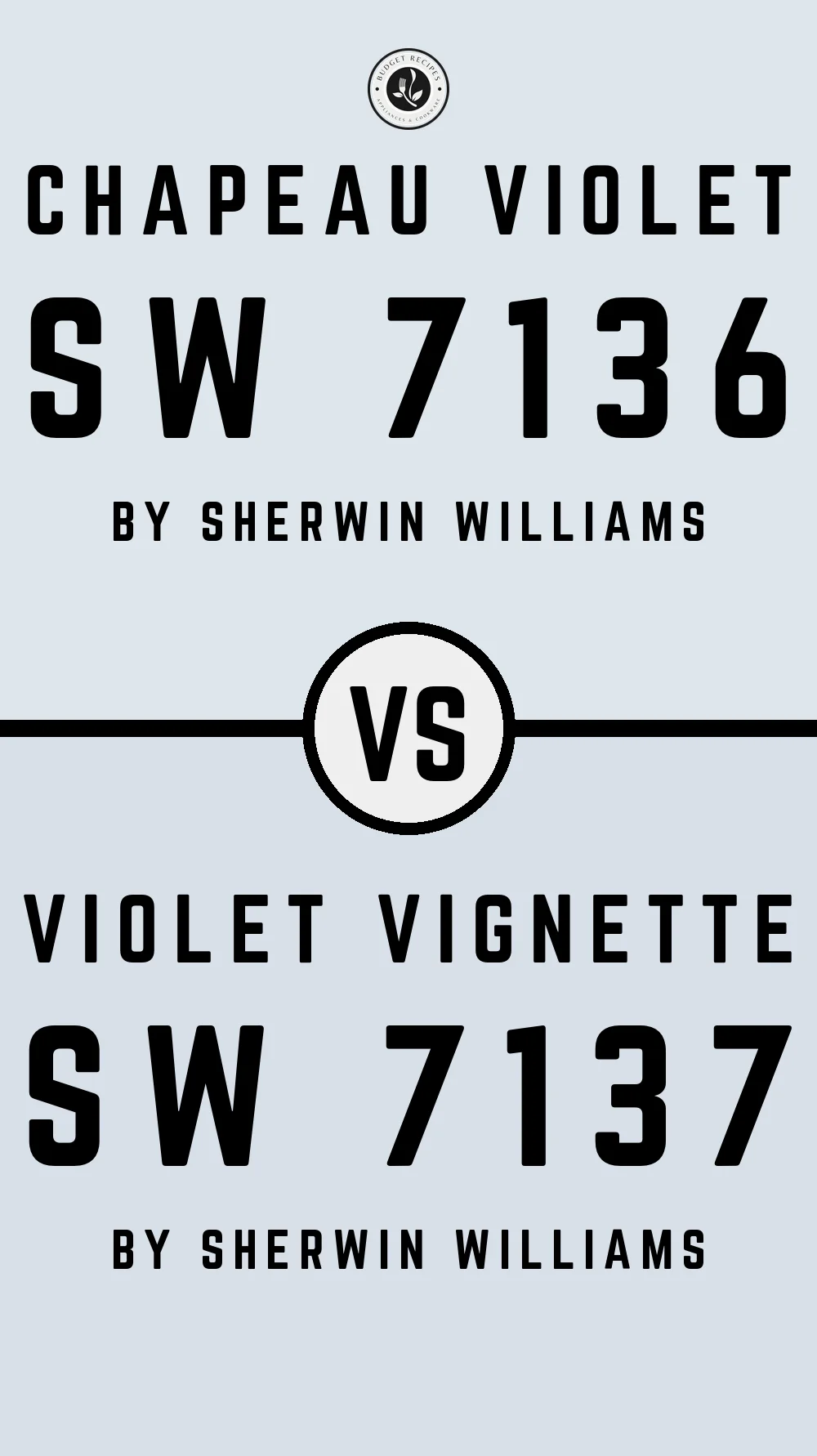 Chapeau Violet SW 7136 vs Violet Vignette SW 7137