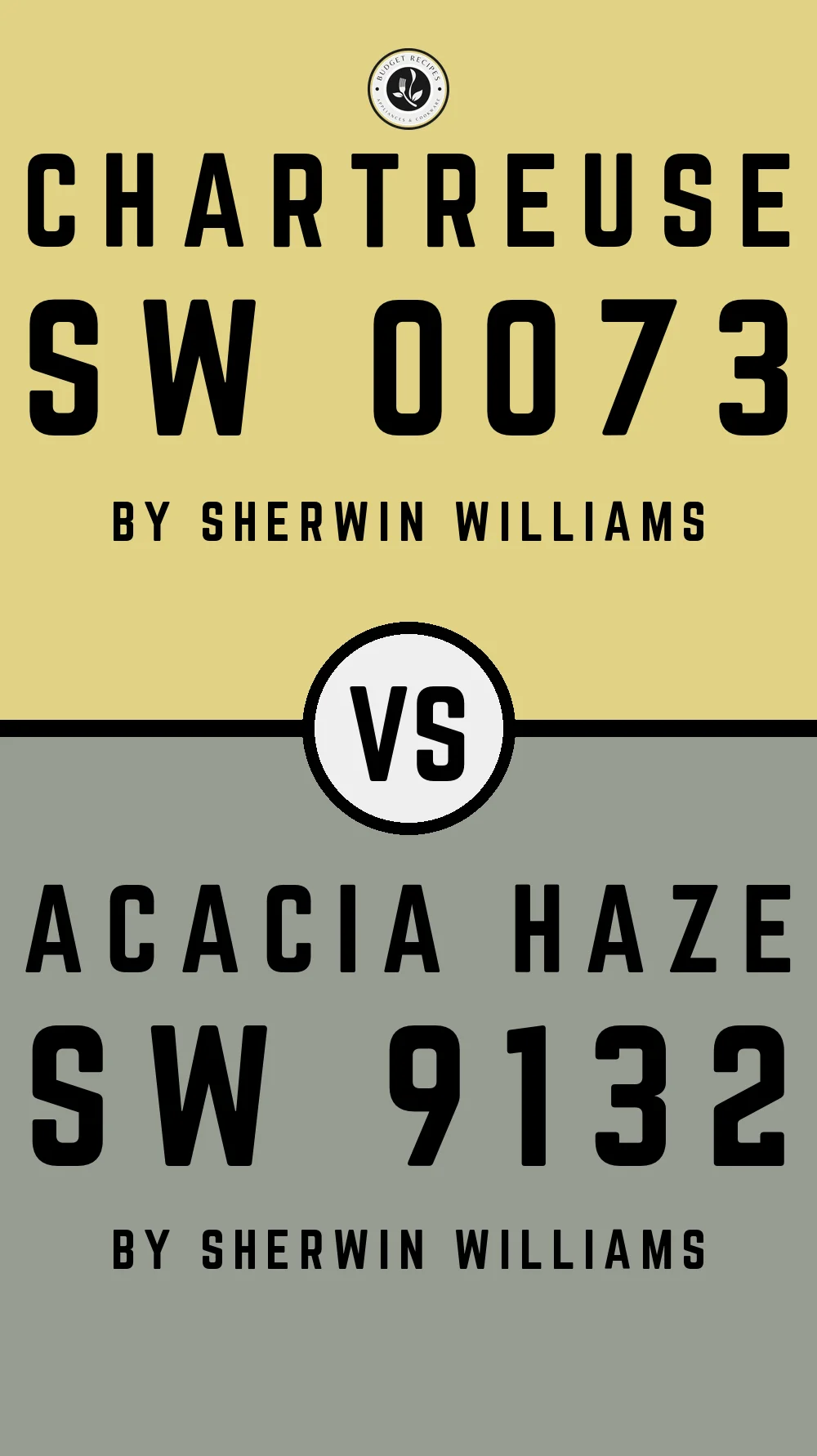 Chartreuse SW 0073 vs Acacia Haze SW 9132